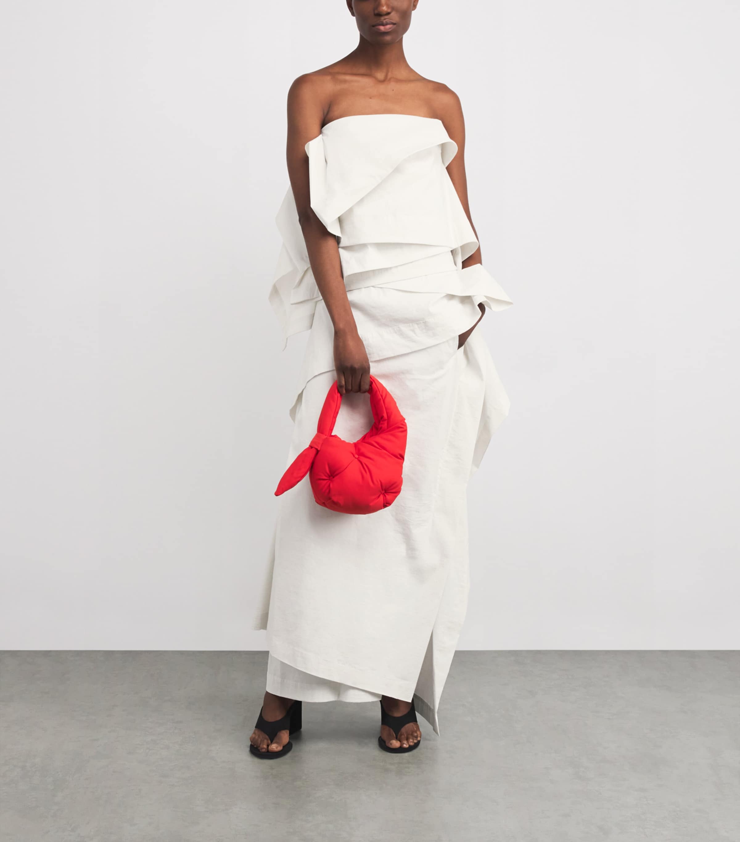 Collapsing Sculpture Maxi Skirt OFF-WHITE Image 2