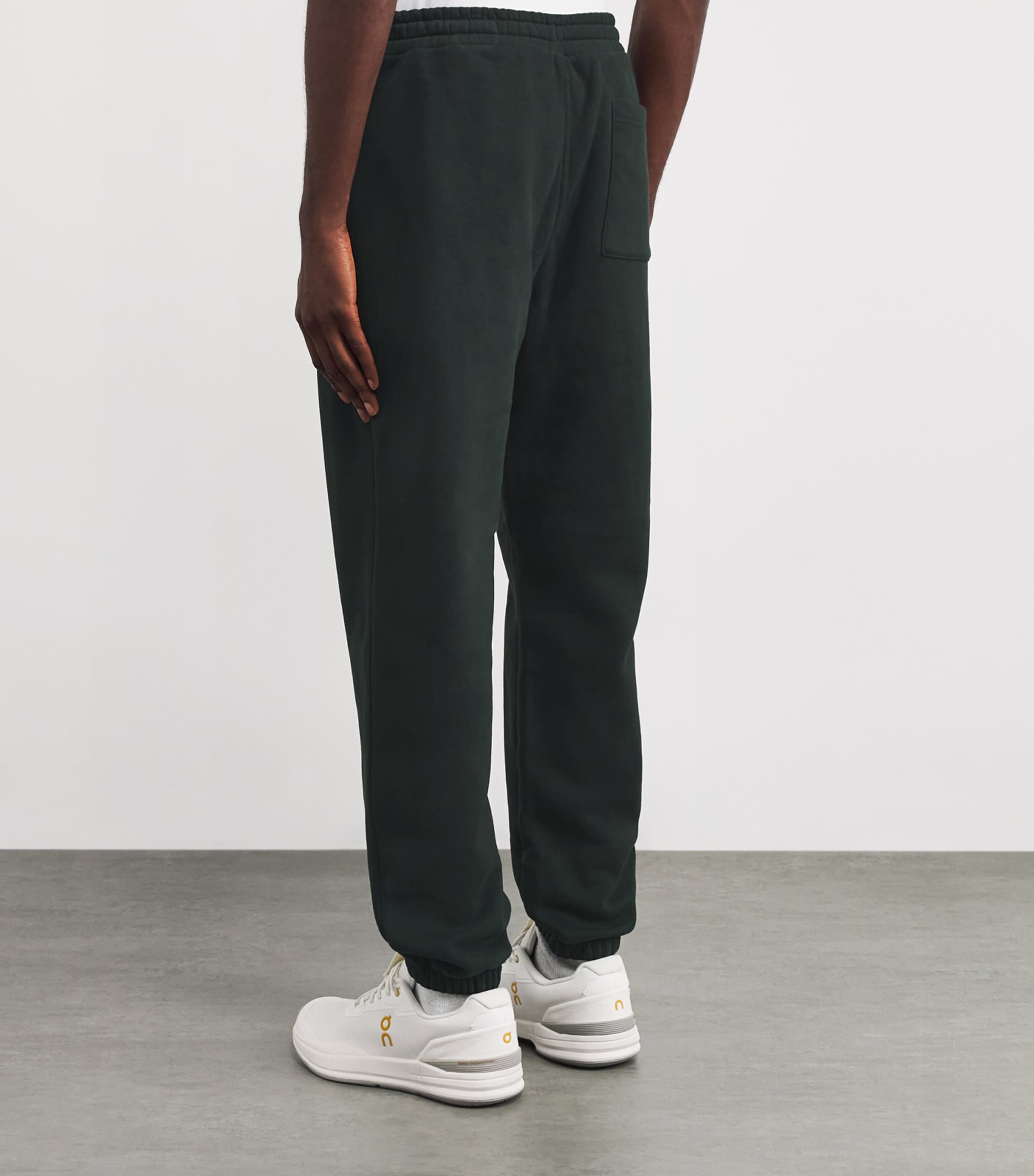 Organic Cotton-Blend Seaside Sweatpants EVERGREEN-EVG Image 4