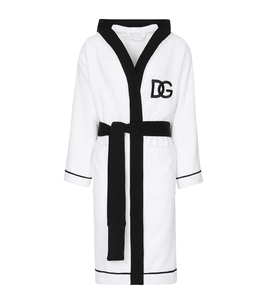 Terry Cotton DG Logo Robe U0071 B CO NERO DG L Image 1