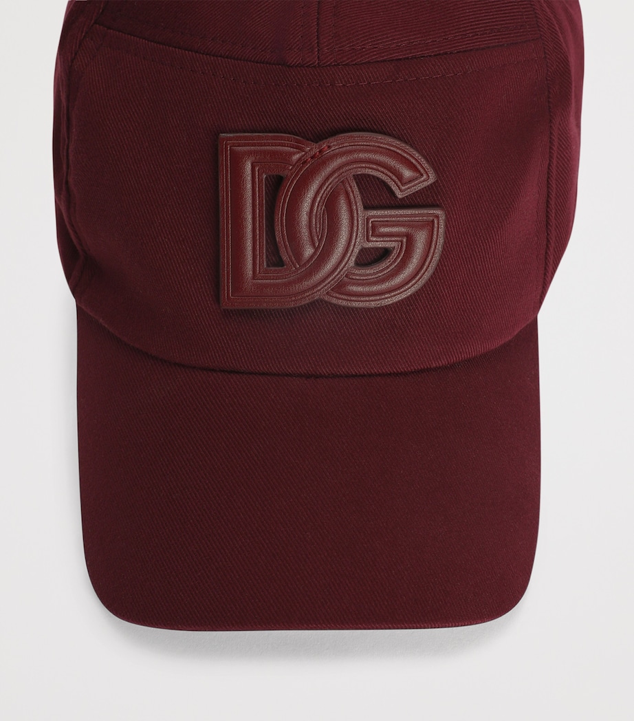 Cotton-Blend Logo Baseball Cap F0517-DARK AUBE Image 3