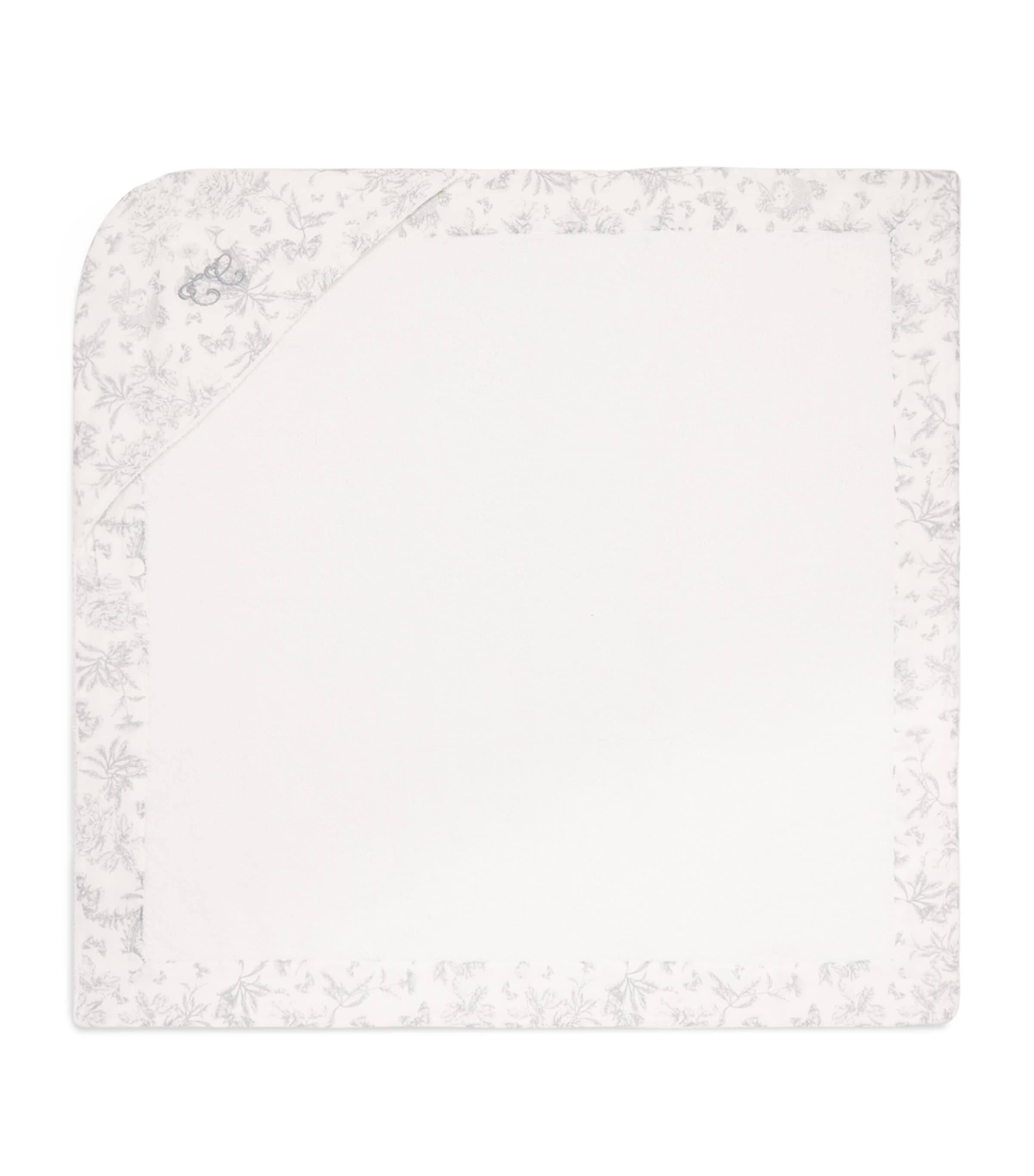 Tartine Et Chocolat Cotton Toile De Jouy Bath Cape In Neutral