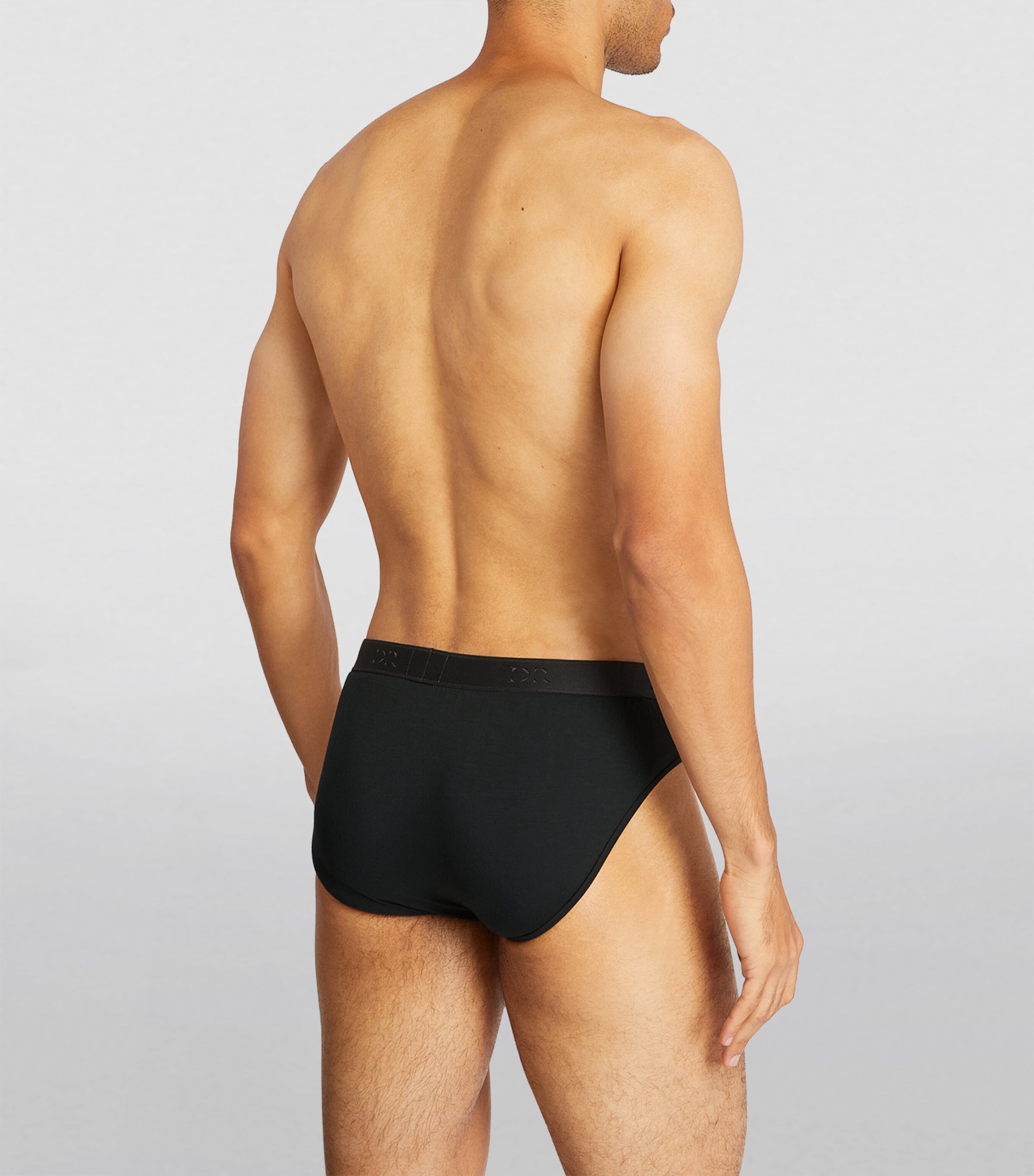 Derek Rose Mens Micro Modal Briefs Black Image 3