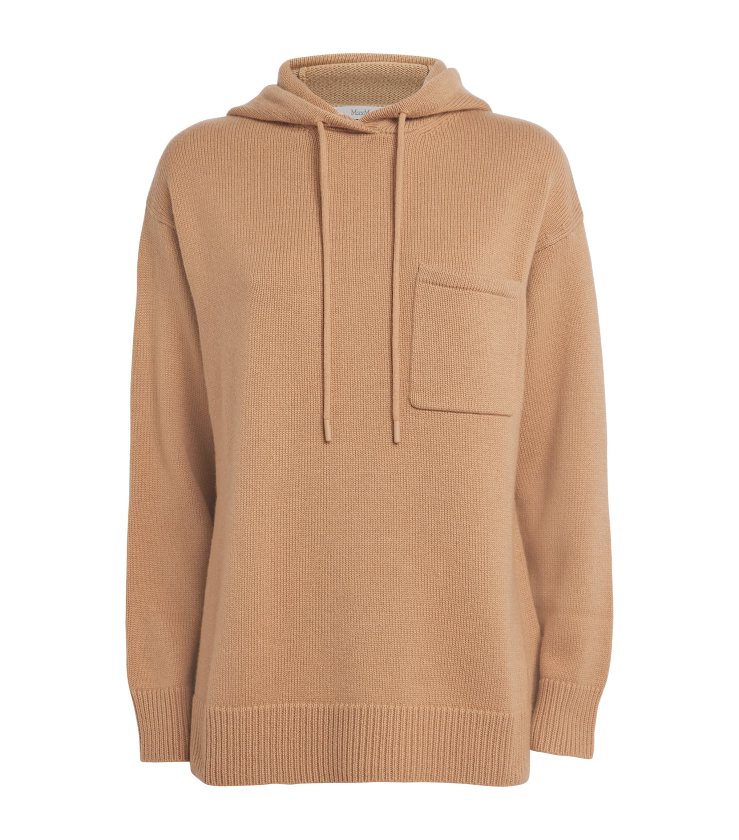 Max Mara Wool And Cashmere Hoodie In Multi