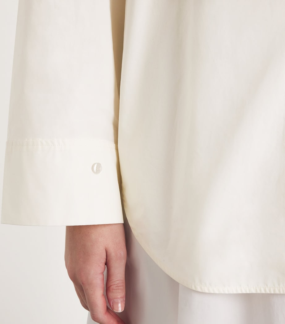 Organic Cotton Derris Shirt 08B WHISPER WHITE Image 6