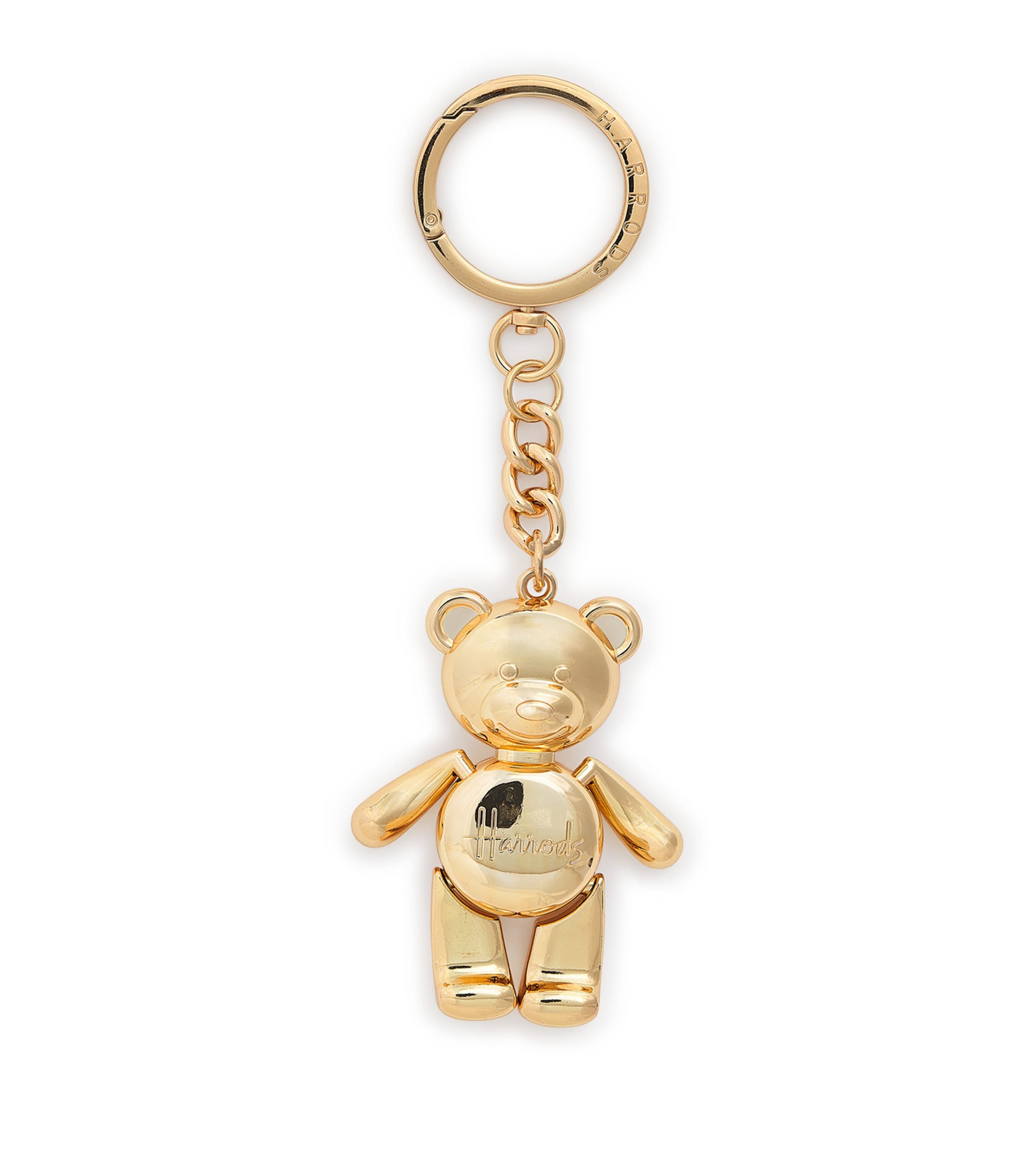 Jointed Bear Keyring GOLD Image 1