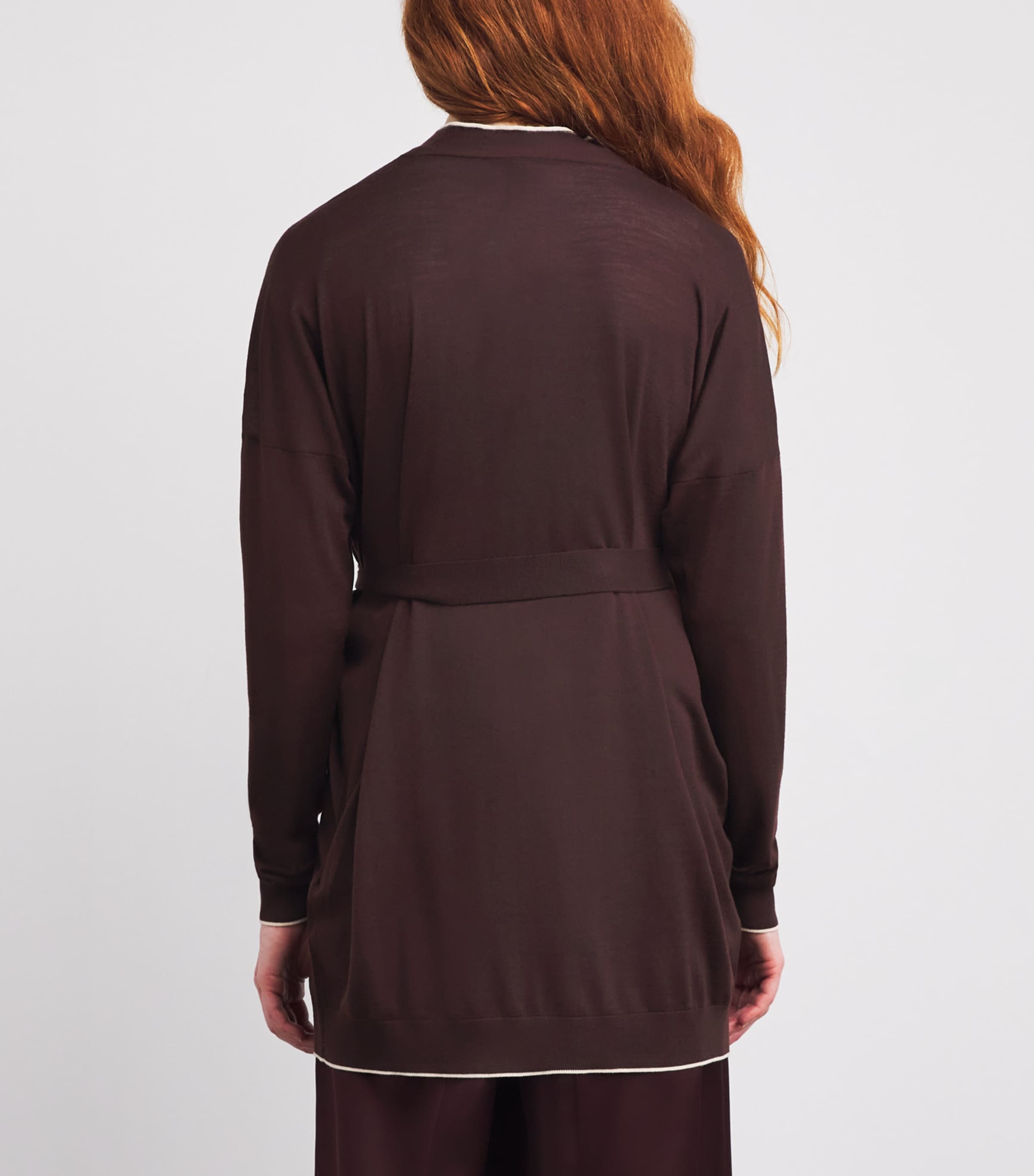 Wool Belted Cardigan MOSTO, SABBIA Image 4