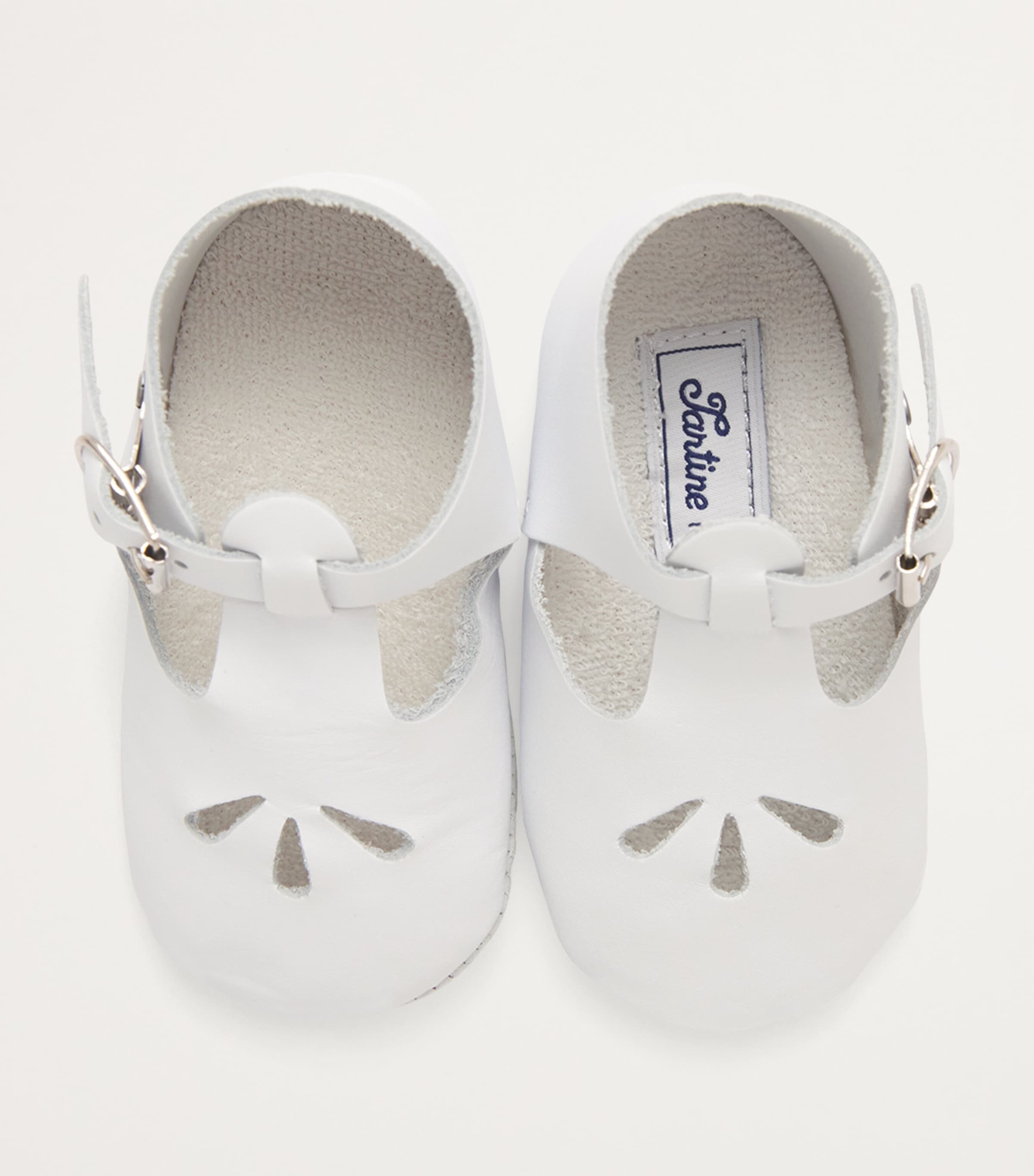 Buckled Leather Shoes BLANC Image 3