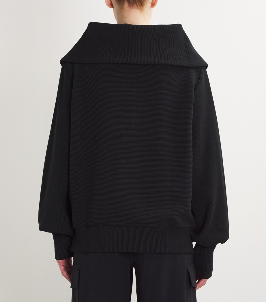 Vine Half-Zip Sweatshirt BLACK Image 4