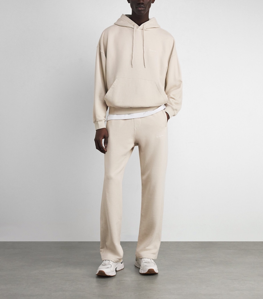 Cotton-Blend Logo Sweatpants SAND 380 Image 2