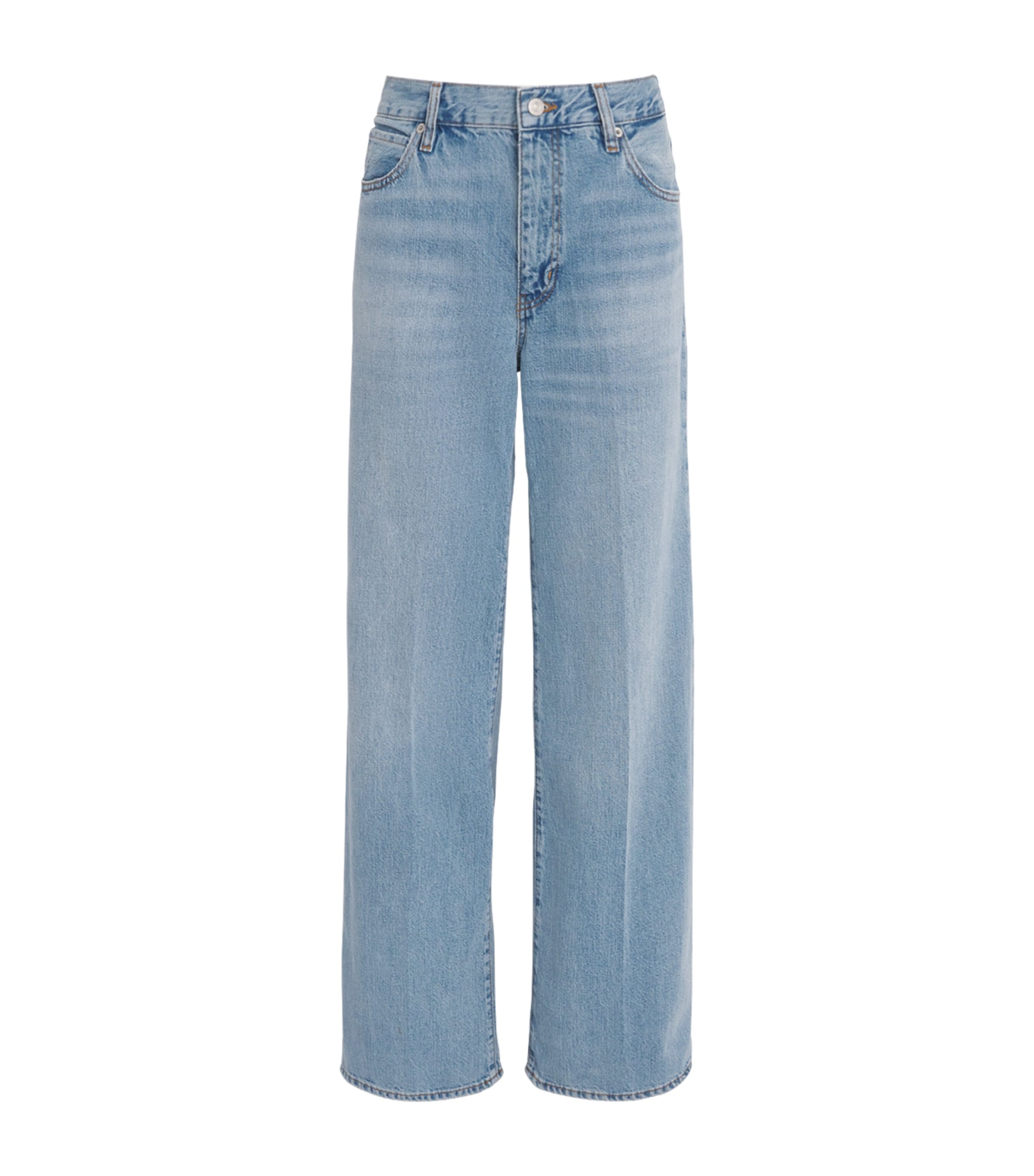 FRAME Womens The Stroll Wide-Leg Jeans Frey Frey Image 1