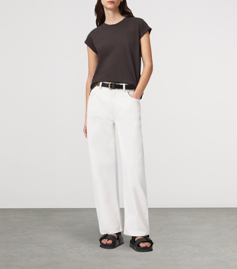 AllSaints Womens Slim Anna T-Shirt Bottle Brown Image 2