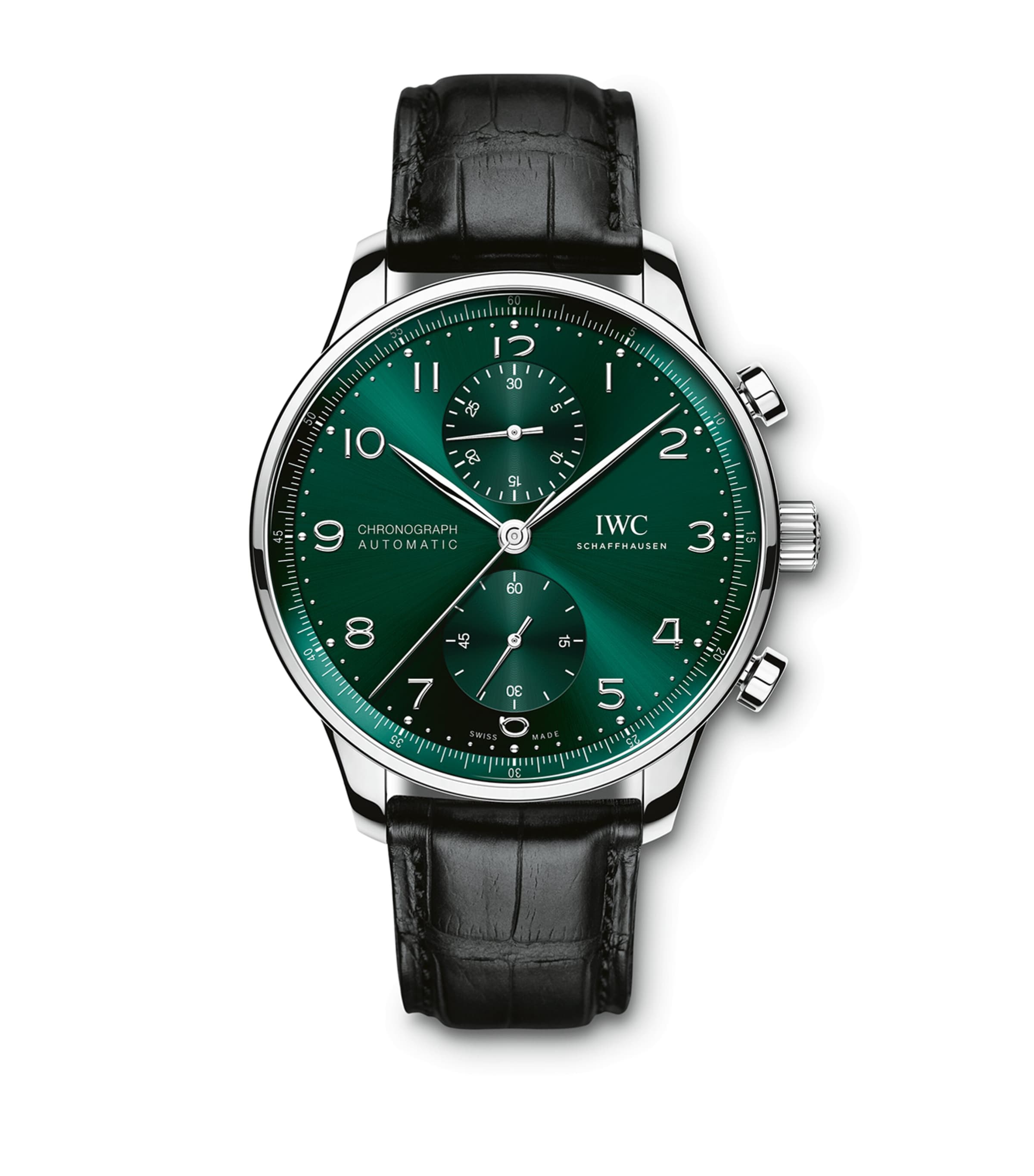 Stainless Steel Portugieser Chronograph Watch 41mm GREEN Image 2