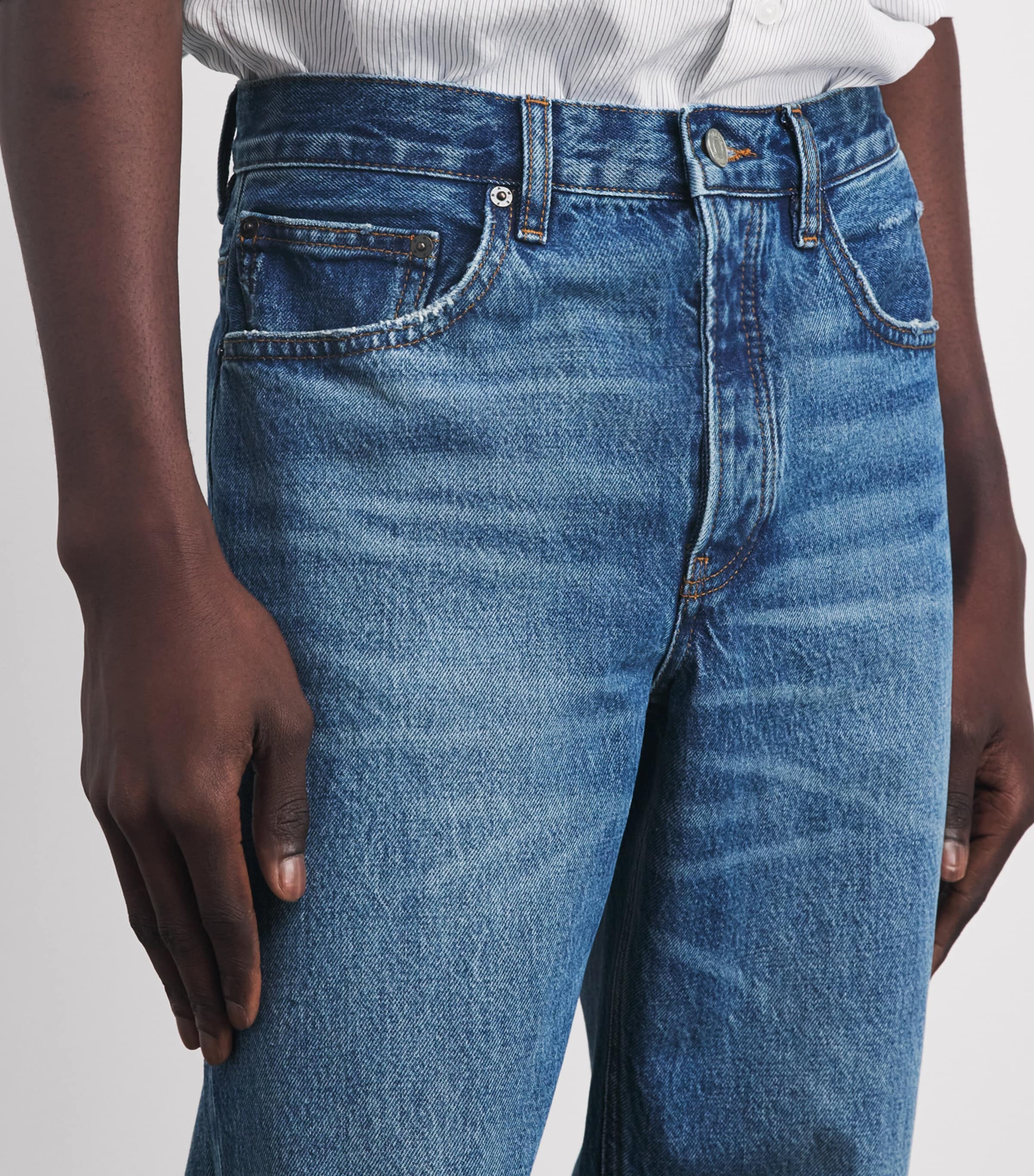 FRAME Mens The Straight Jeans Outp Image 3