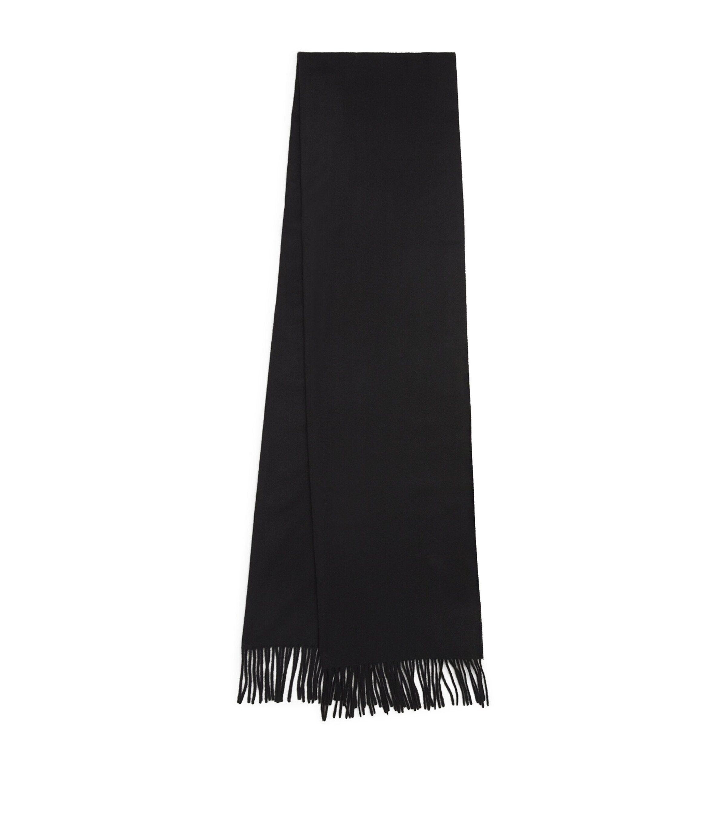Sandro Paris Wool-Cashmere Fringed Scarf | Men Accessories | Scarves | Designers | Sandro Paris