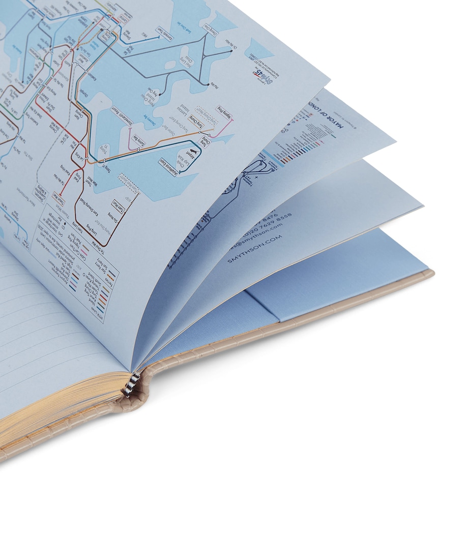 Mara Leather Croc-Embossed A5 Soho Diary 2026 SANDSTONE Image 7