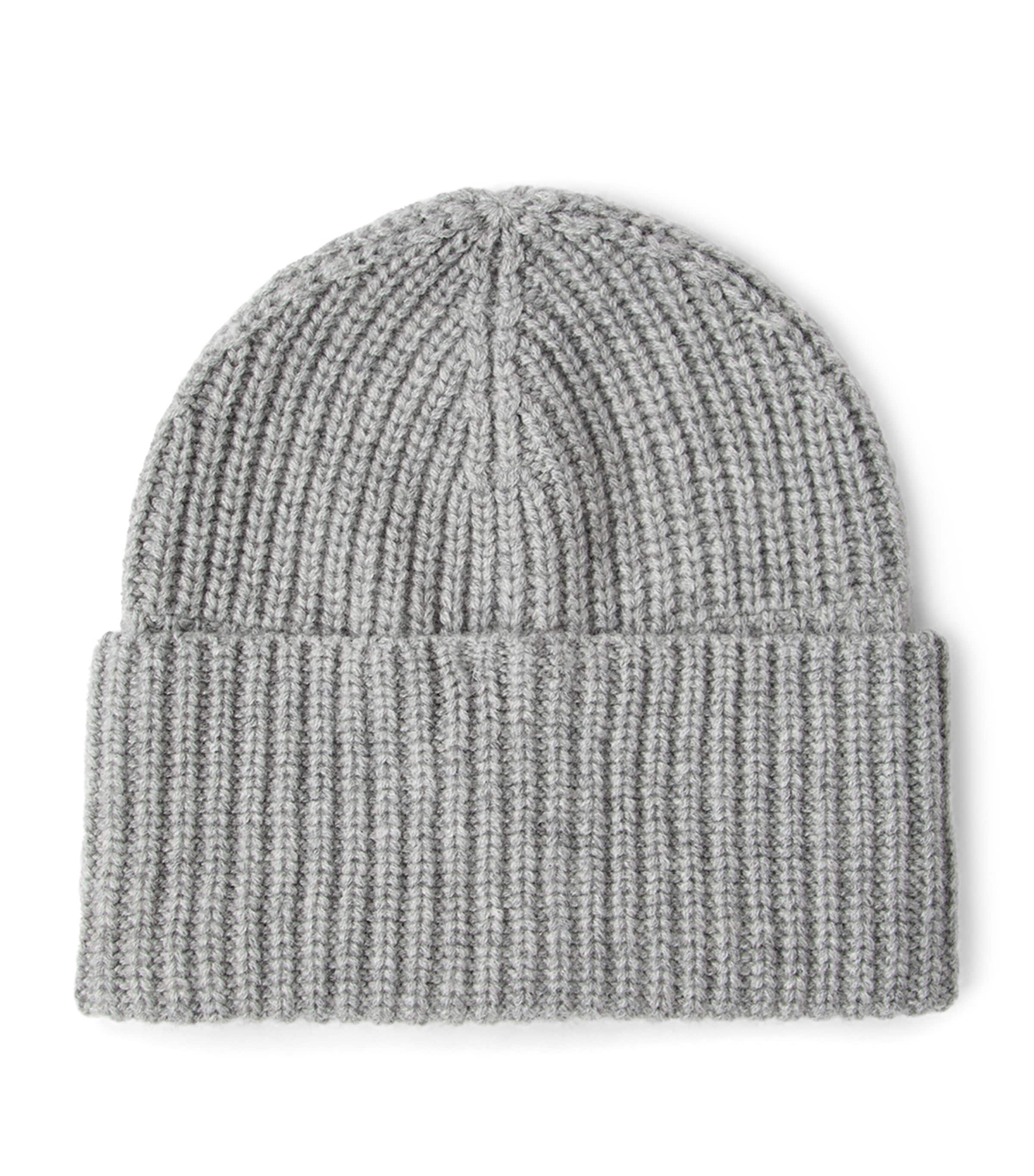 Cashmere Rib-Knit Beanie C073 Image 1