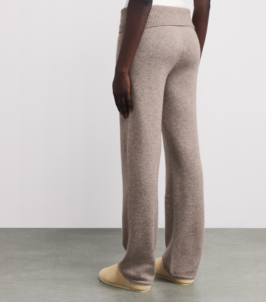 Knit Foldover Sweatpants LINEN Image 4