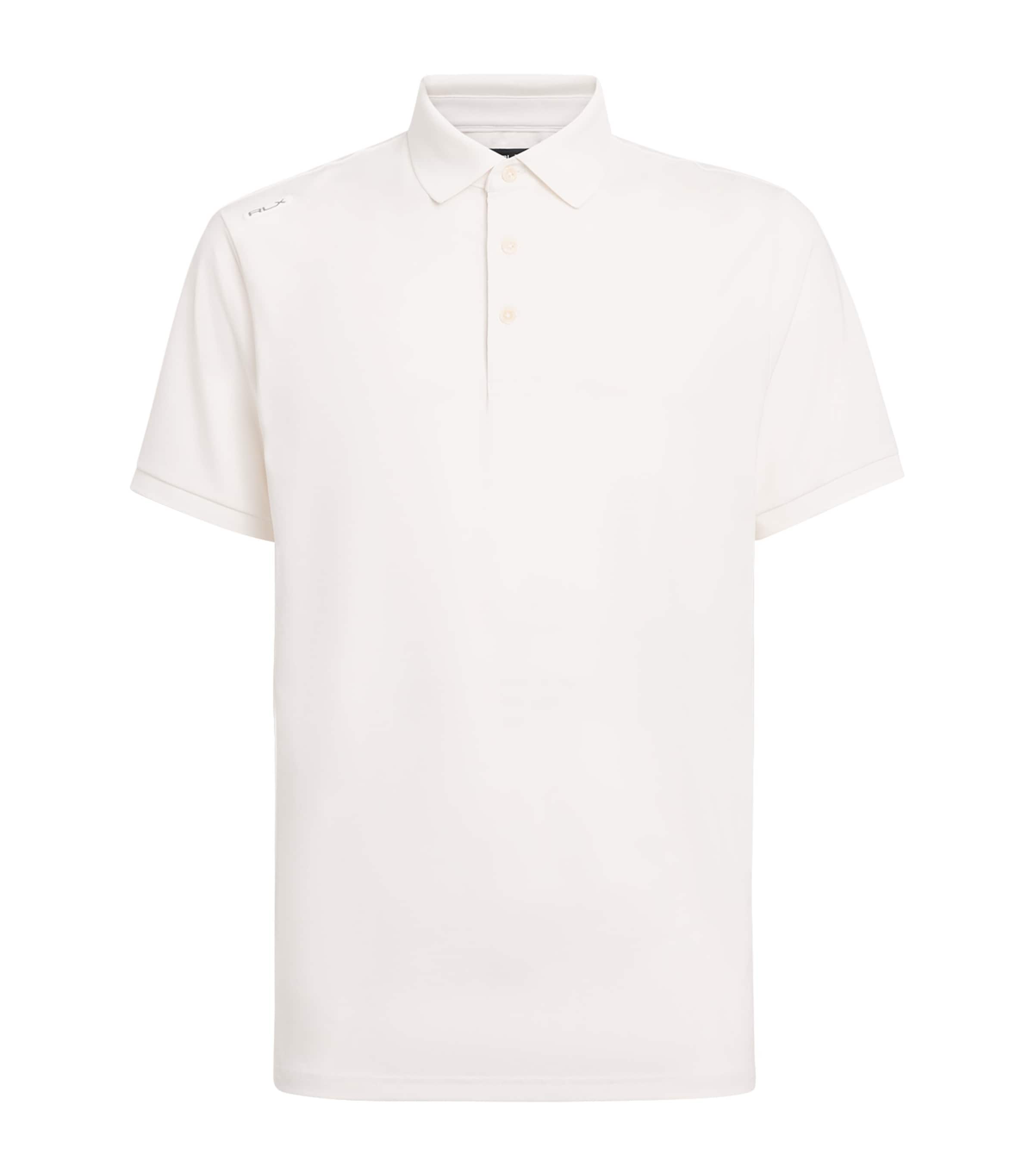 RLX Ralph Lauren Mens Airflow Polo Shirt Ceramic White Image 1