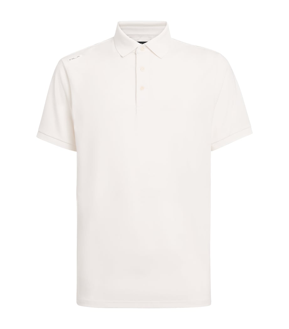 RLX Ralph Lauren Mens Airflow Polo Shirt Ceramic White Image 1