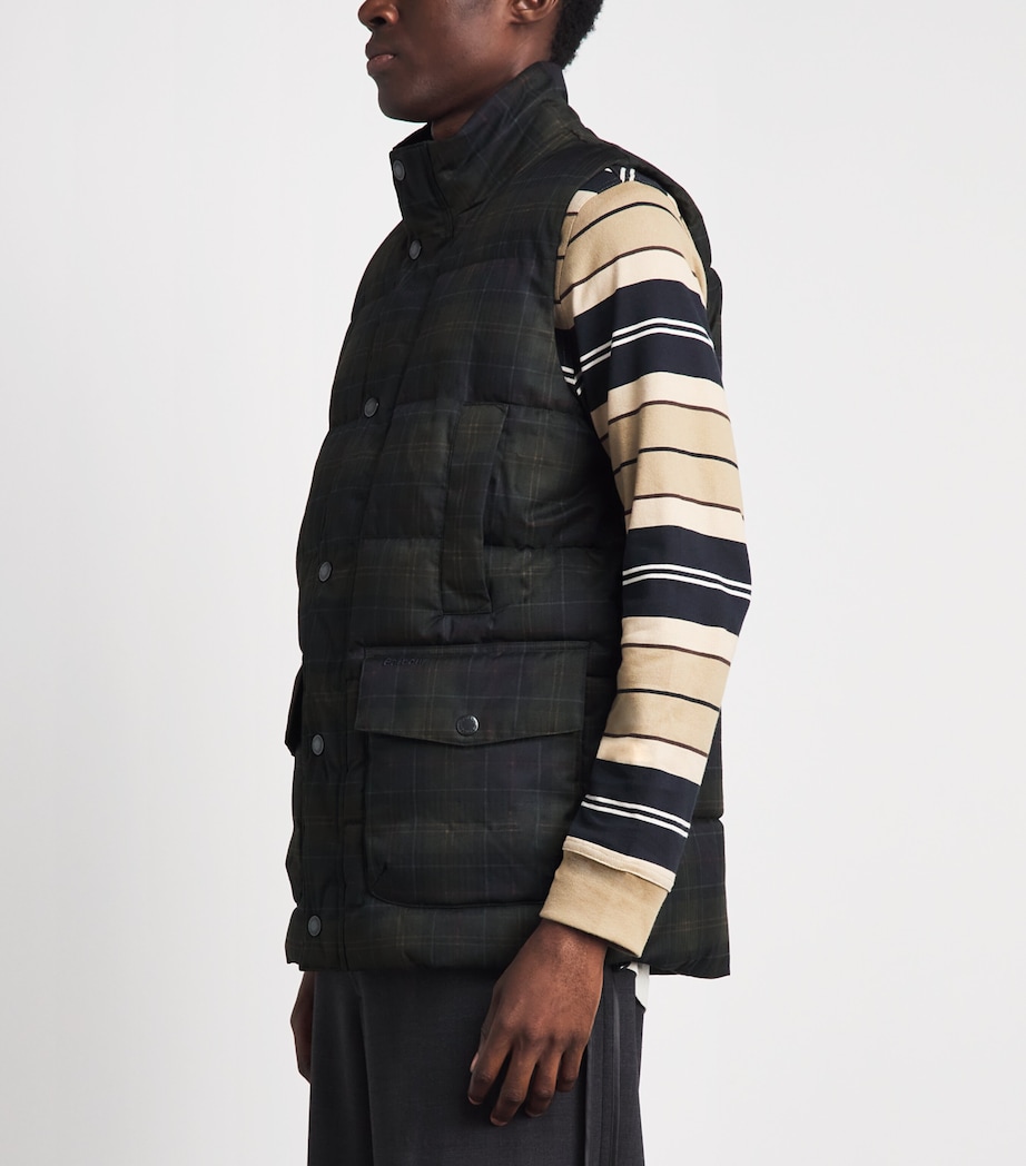 Barbour Mens Tartan Lonnen Gilet Shadow Classic Trtn Image 4