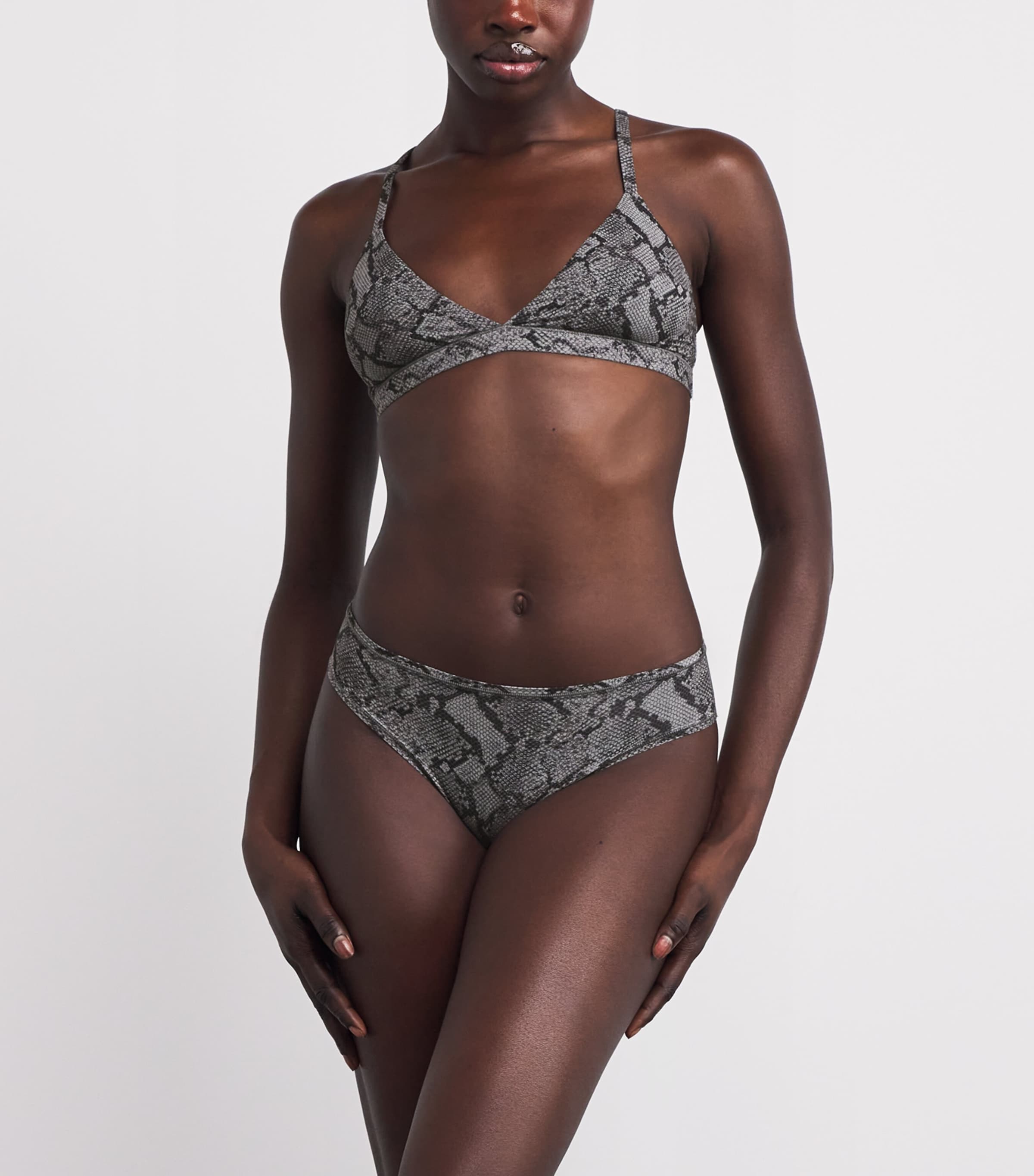 Fits Everybody Snakeskin Print Cheeky Briefs SHADOW SNAKE PRINT Image 2