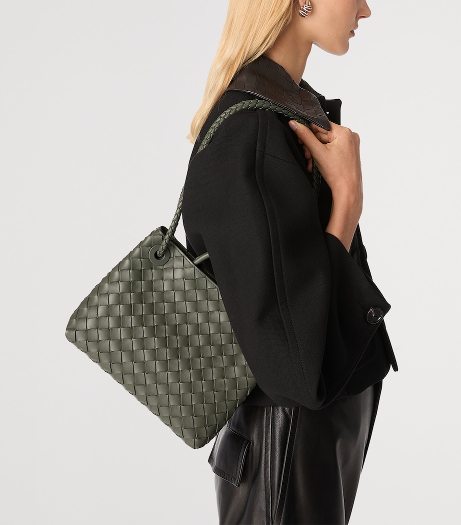 Small Leather Andiamo Top-Handle Bag 3297 Image 7