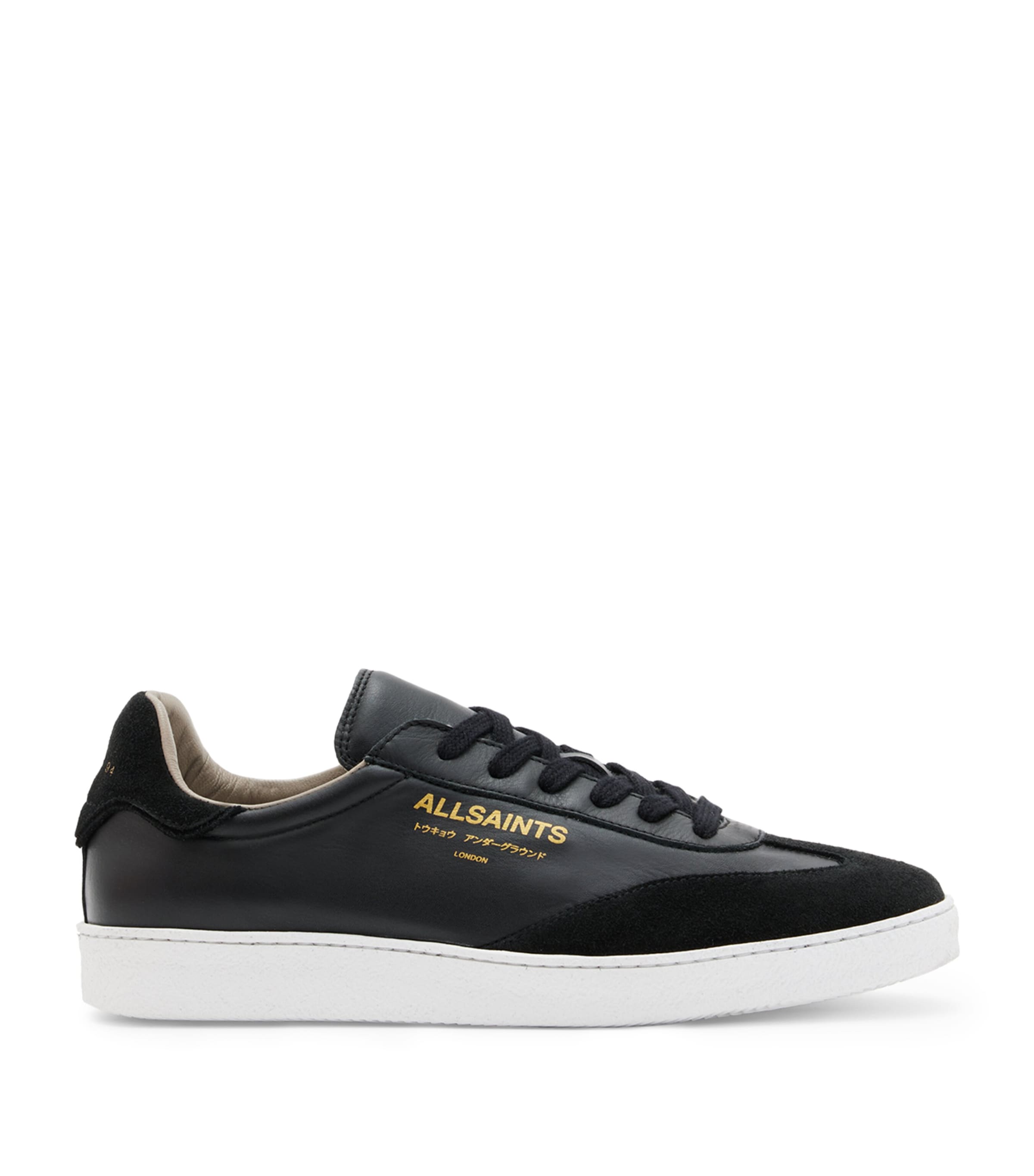 AllSaints Leather Thelma Sneakers Black Image 1