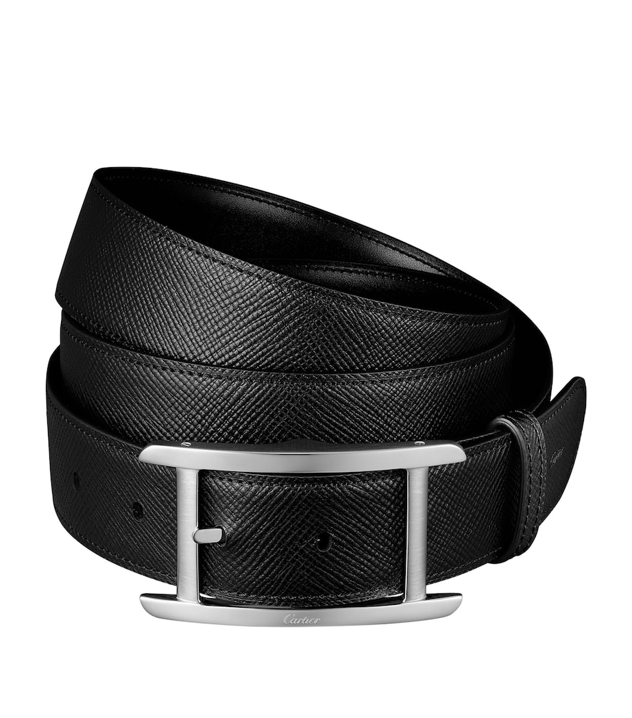 Cartier Leather Tank de Cartier Reversible Belt Black Image 1