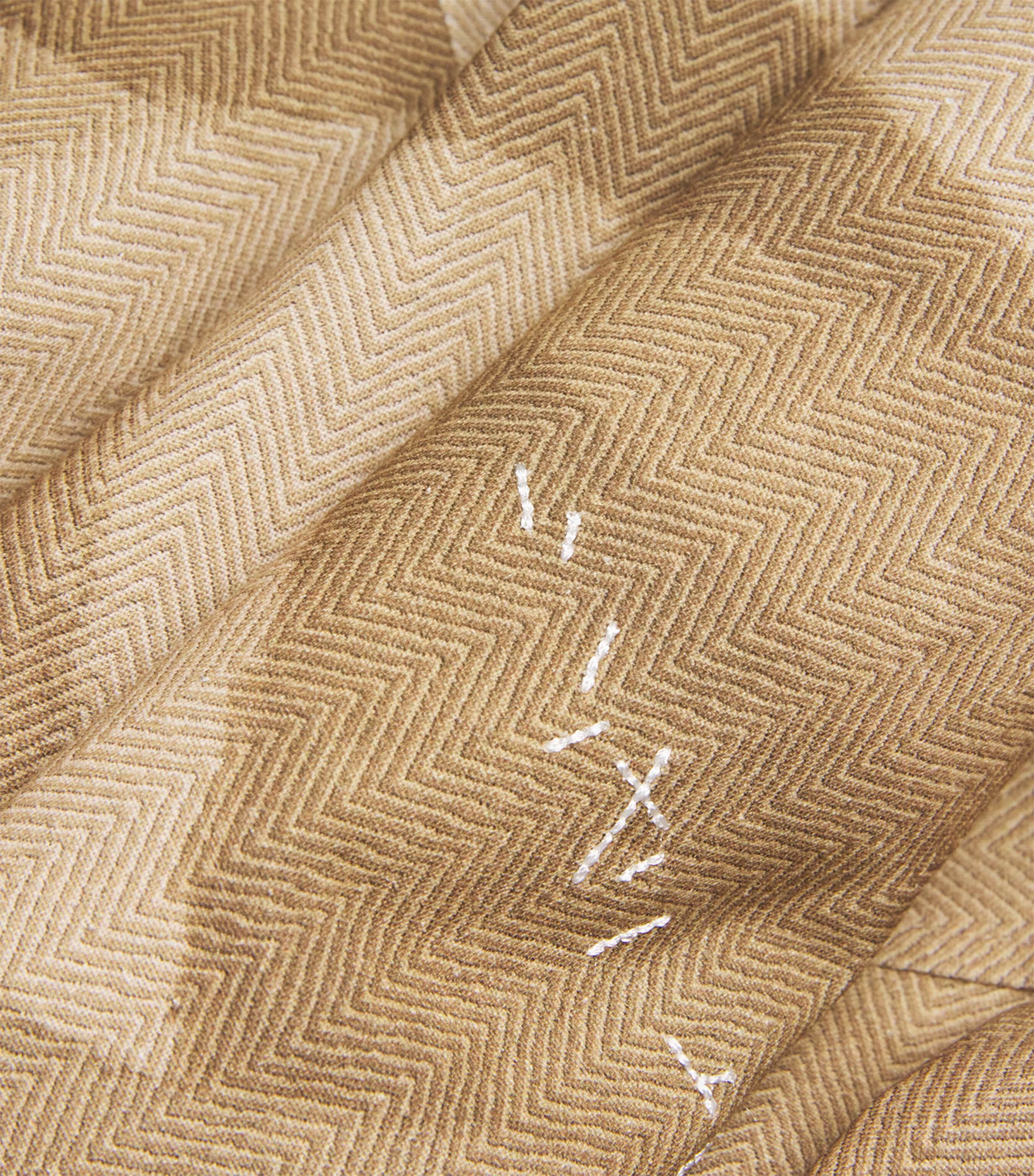 Exposed Stitching Shirt BEIGE Image 5