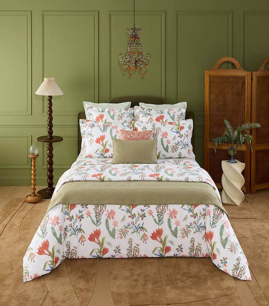 Yves Delorme Eze Square Cushion Cover (45cm x 45cm) Oranger Image 2