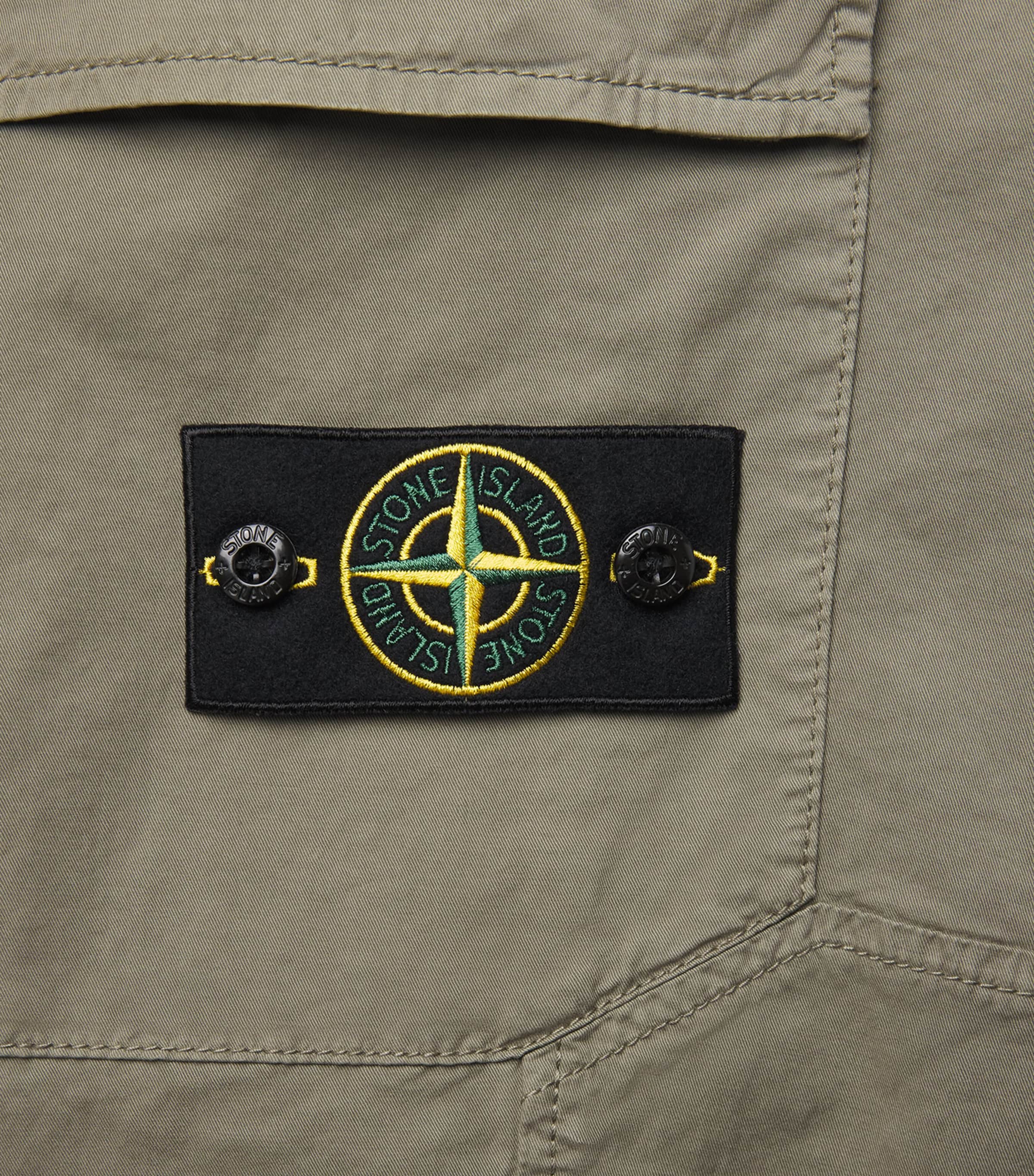 Stone Island Mens Stretch Organic Cotton Cargo Trousers Image 6