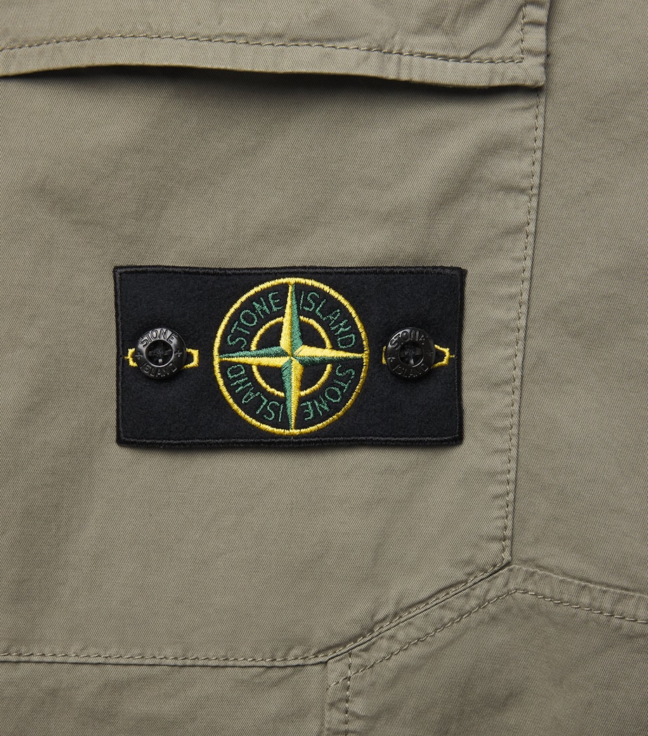 Stone Island Mens Stretch Organic Cotton Cargo Trousers Image 6