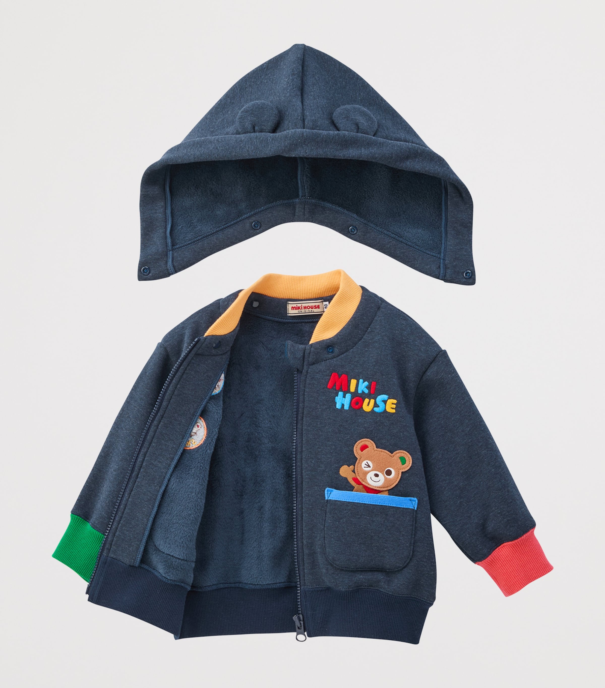 Miki House Appliqué Hooded Bomber Jacket (12 Months-7 Years) Image 2