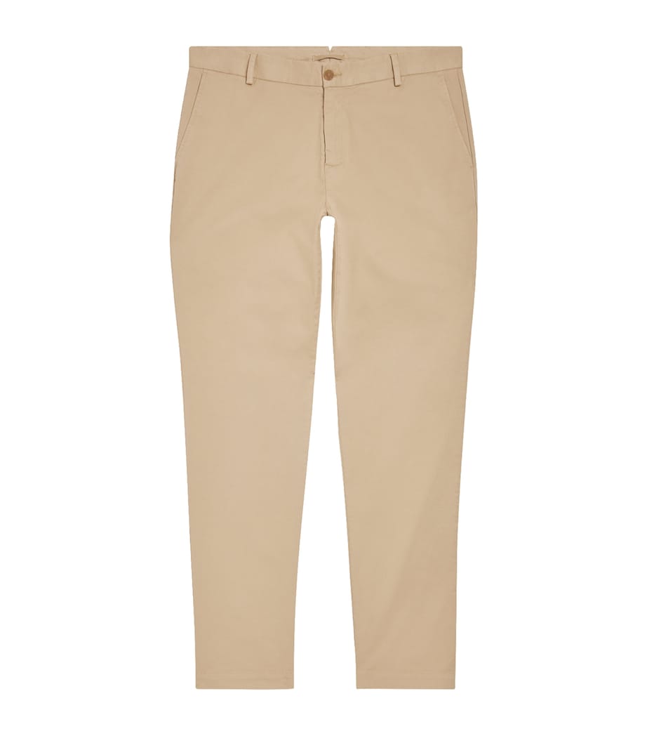 Stretch-Cotton Slim Chinos WHBS-LIGHT STONE Image 1