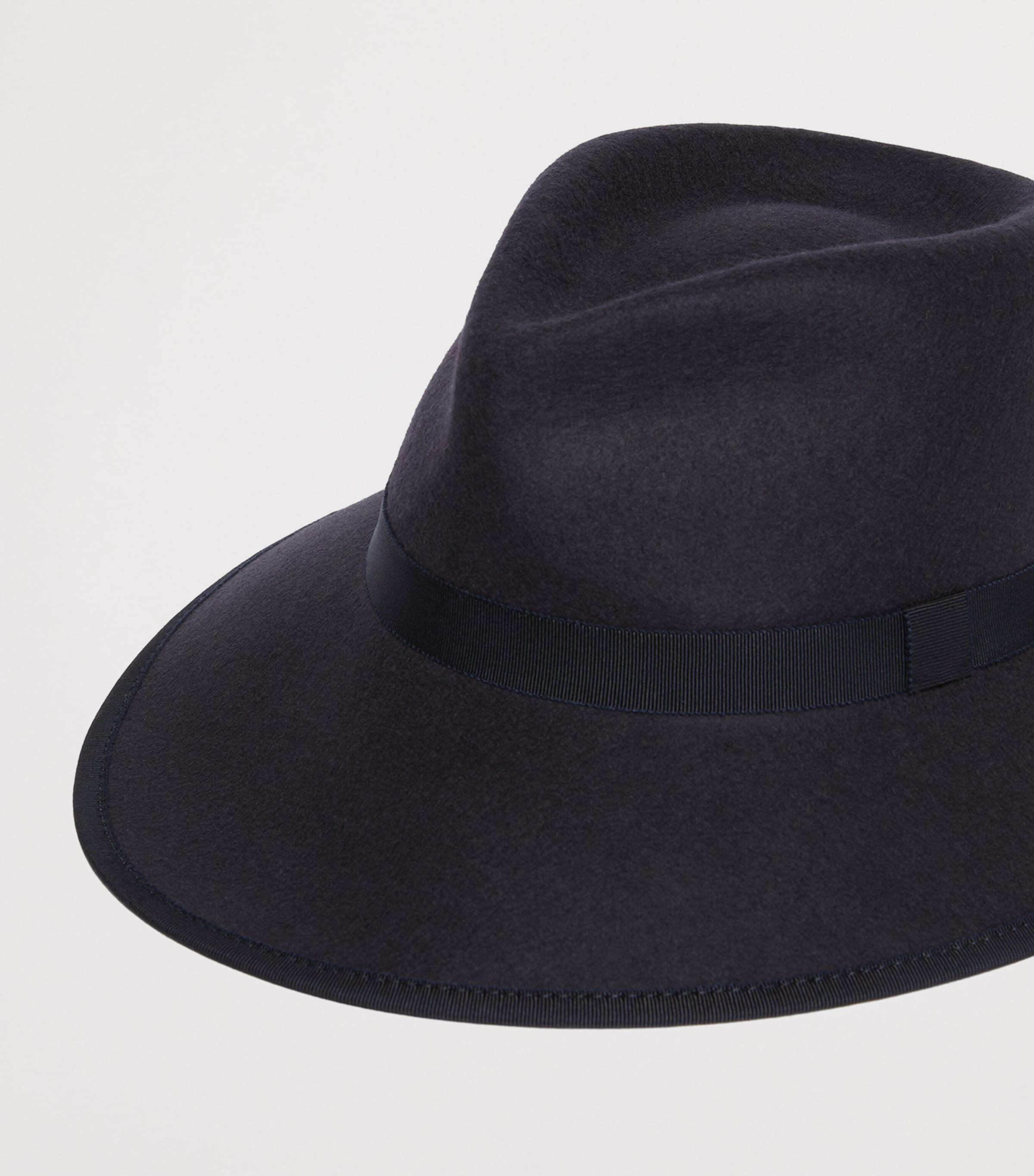 Max Mara Wool Felt Trilby Hat Midnightblue Image 2