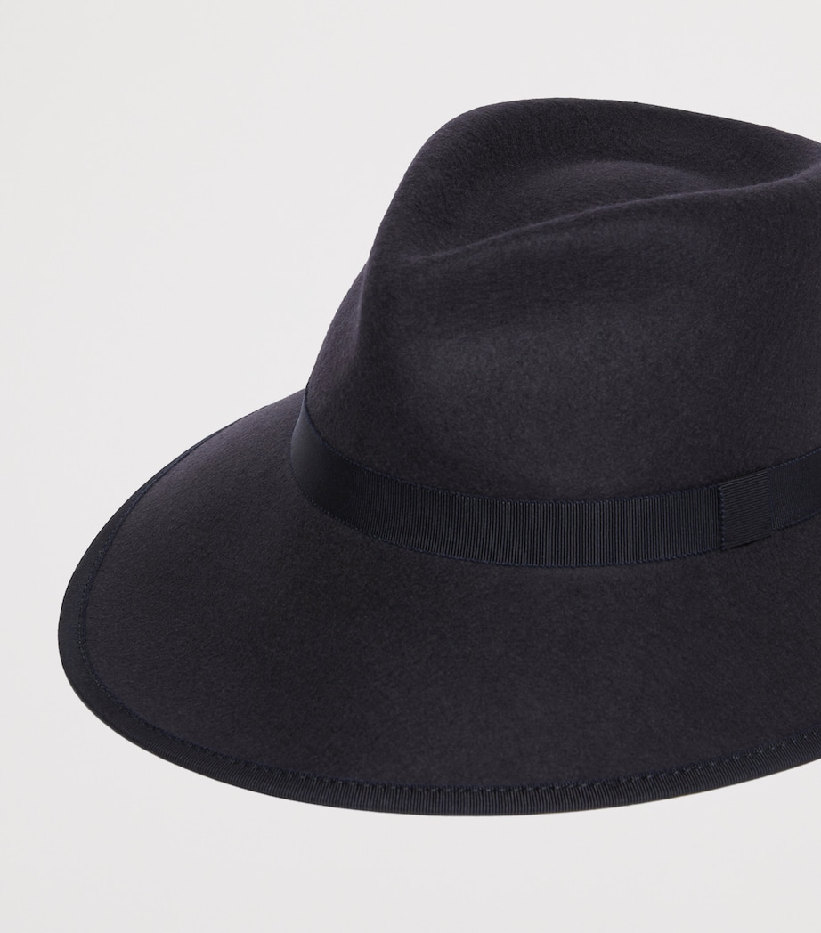 Max Mara Wool Felt Trilby Hat Midnightblue Image 2