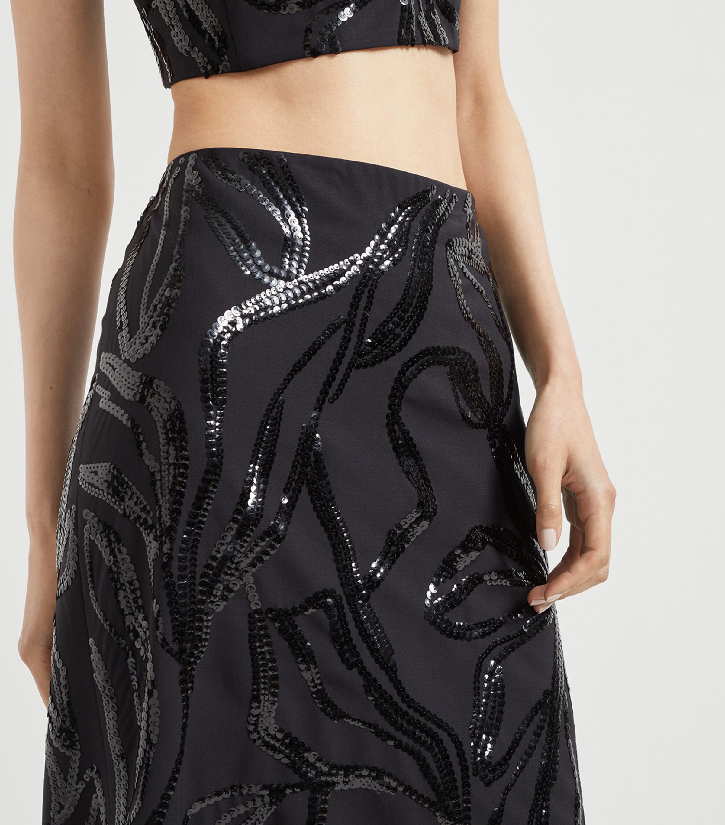 Embellished Maxi Skirt C101 Image 5