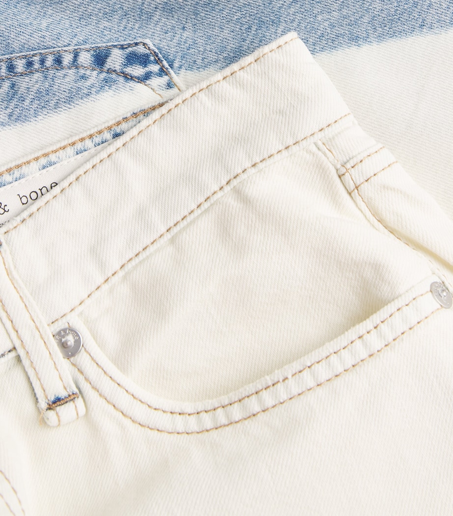 Two-Tone Logan Mid-Rise Wide-Leg Jeans BLCHS Image 5