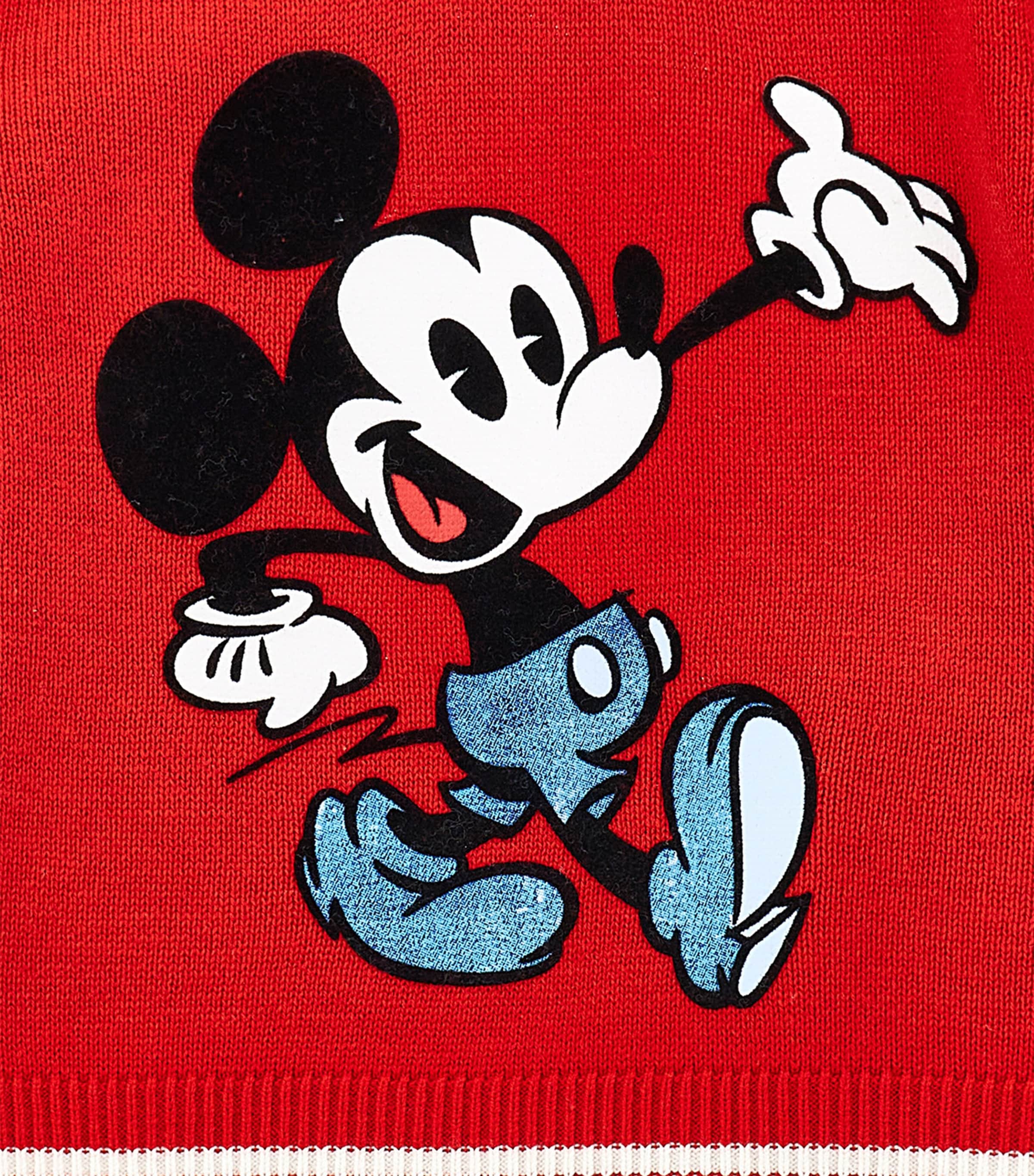 x Disney Wool-Cotton Mickey Mouse Sweater (6-24 Months) RUBINO Image 3