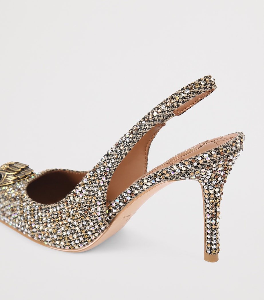 Embellished Belgravia Slingback Heels 85 BEIGE COMB Image 2