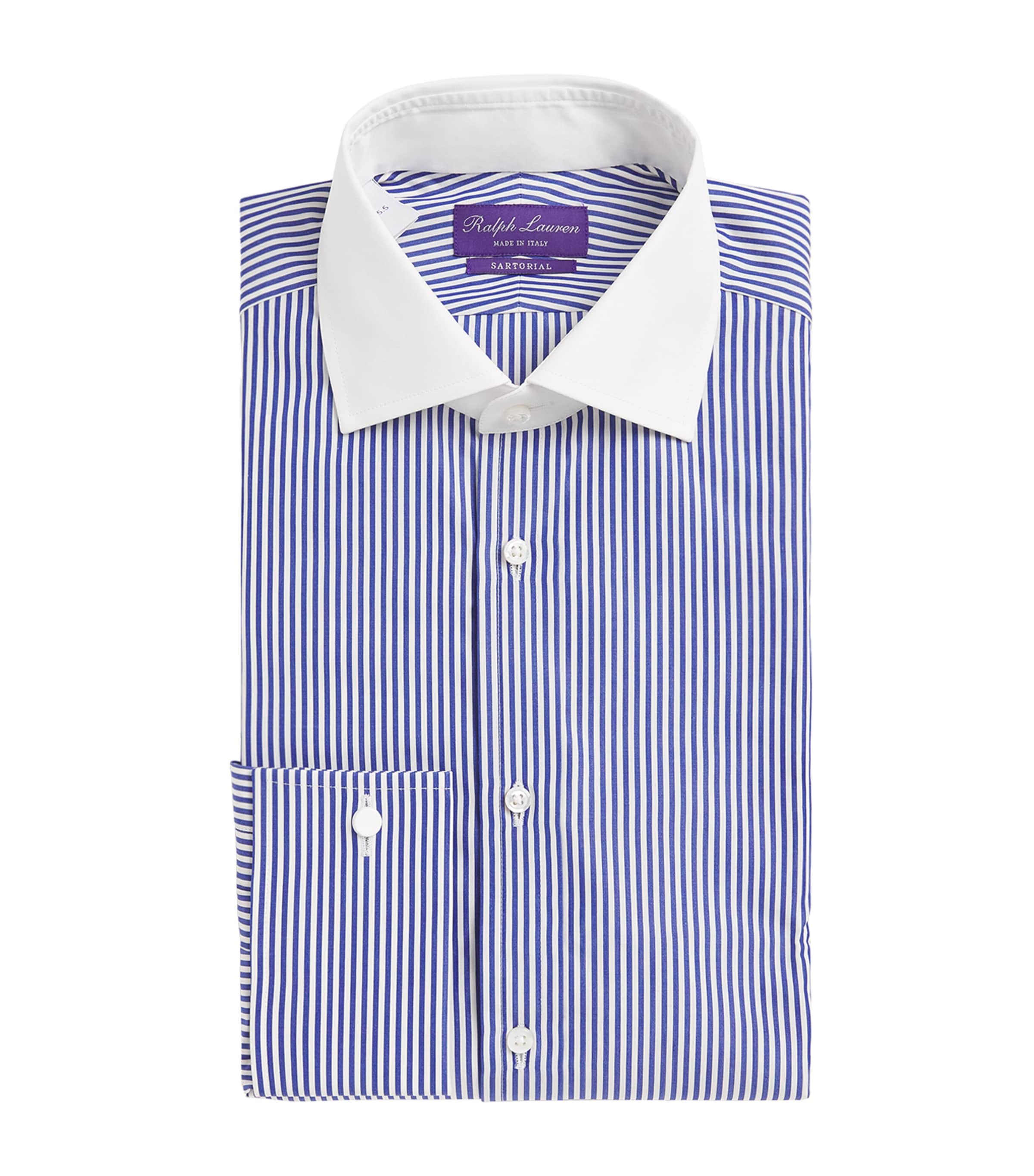 Ralph Lauren Cotton Bengal-stripe Dress Shirt In Blue
