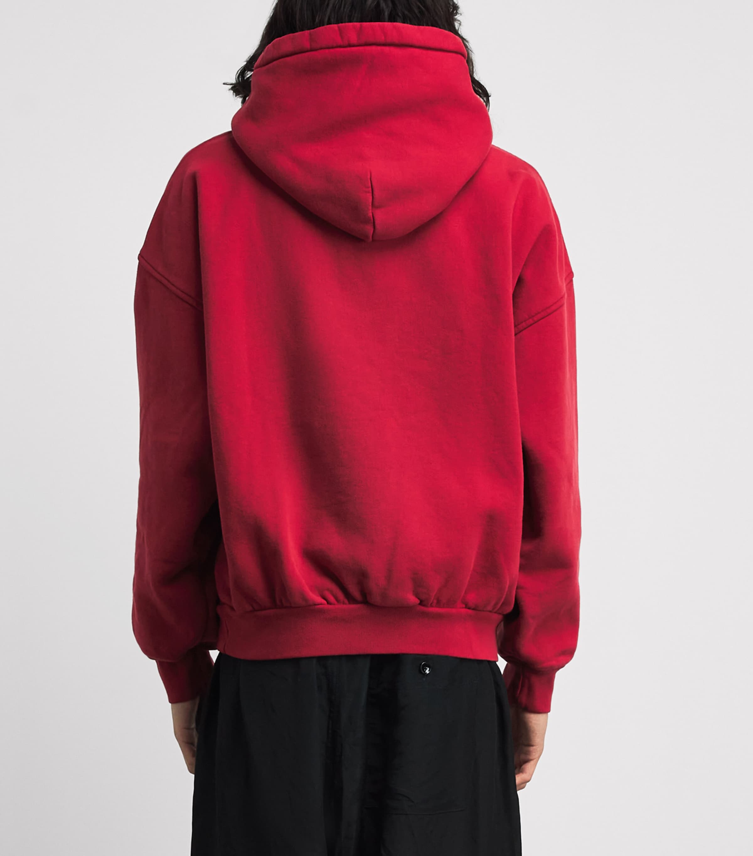 Rhude Mens Cotton Set Piece Hoodie Vntg Red/wht Image 5