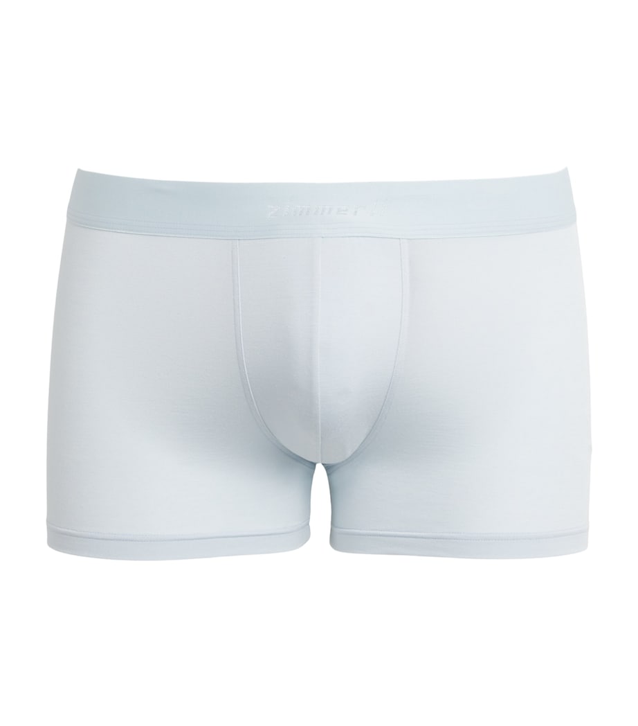 Zimmerli Mens 700 Pureness Boxer Briefs Sky Blue Image 1