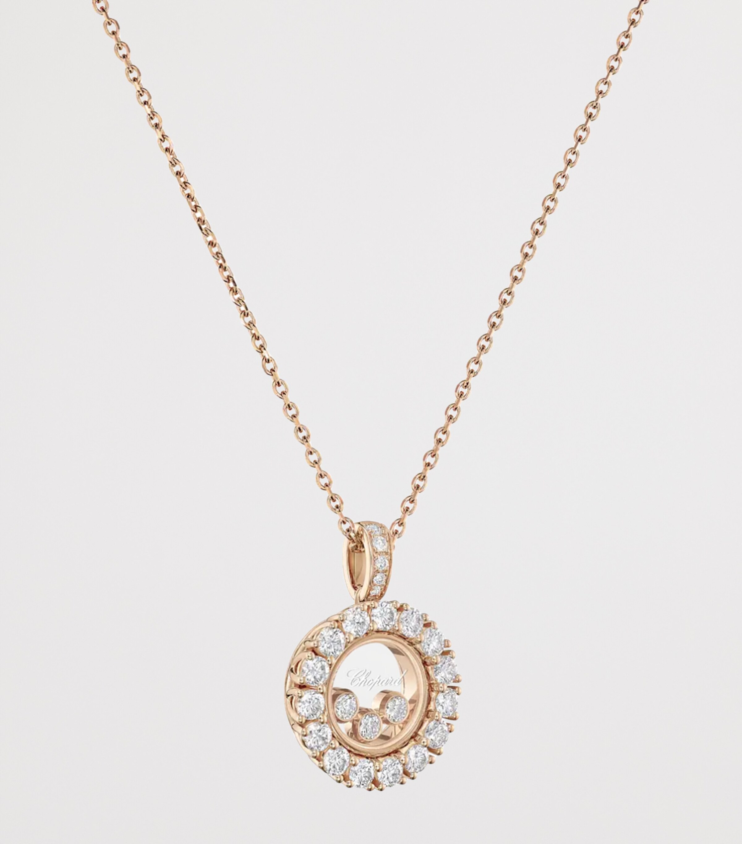 Rose Gold and Diamond Happy Diamonds Icons Joaillerie Necklace 18K ROSE GOLD Image 2