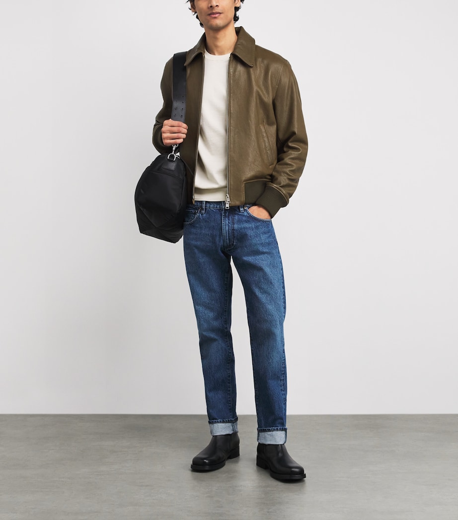 Cotton Lightweight Crew-Neck Sweater WHCR ECRU Image 2