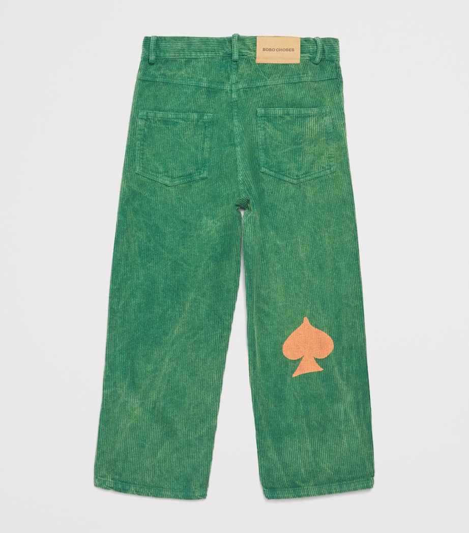 Corduroy Joker Straight Trousers (2-13 Years) 311GREEN Image 2