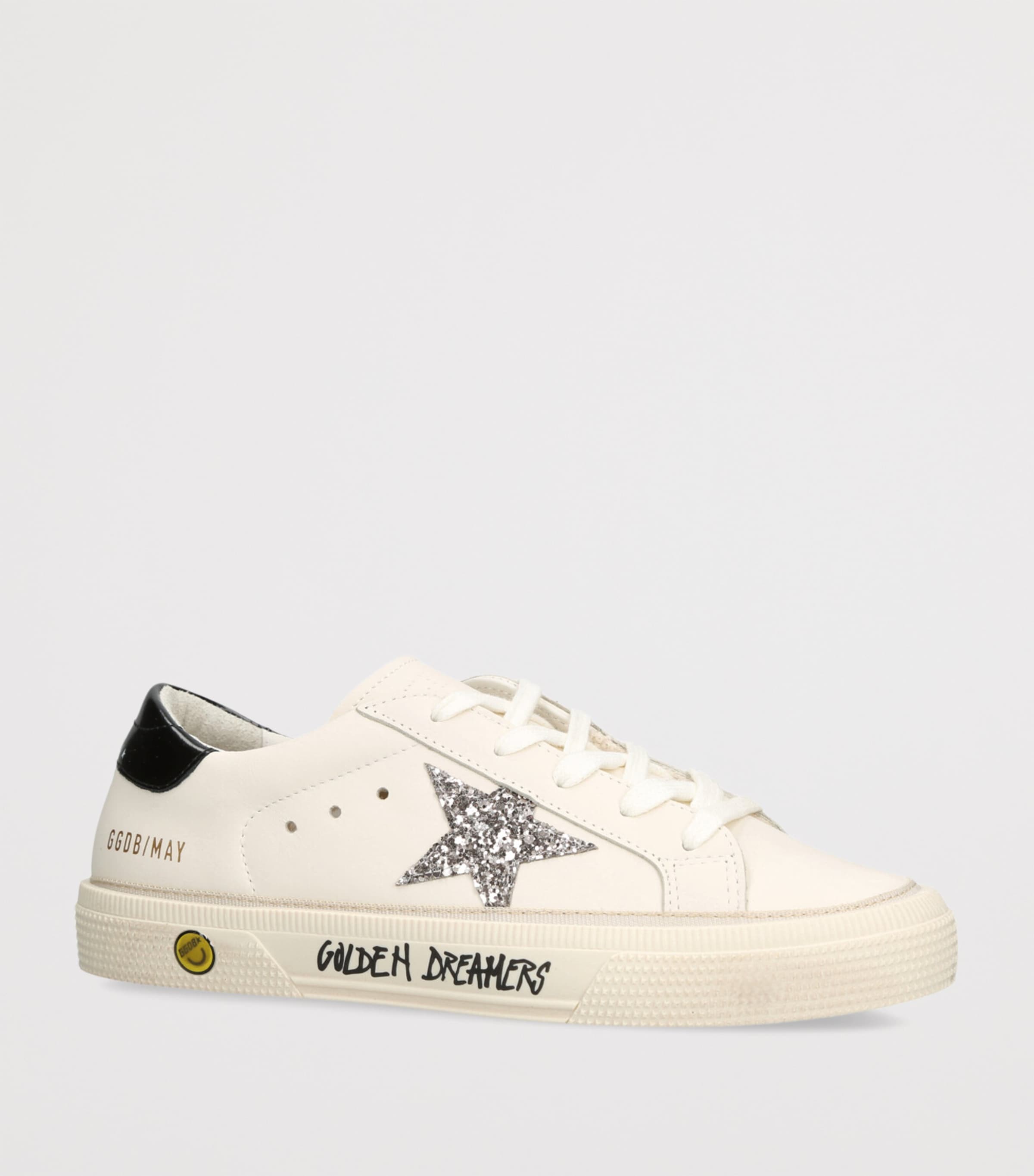 Leather May Sneakers WHITE/BLK Image 3