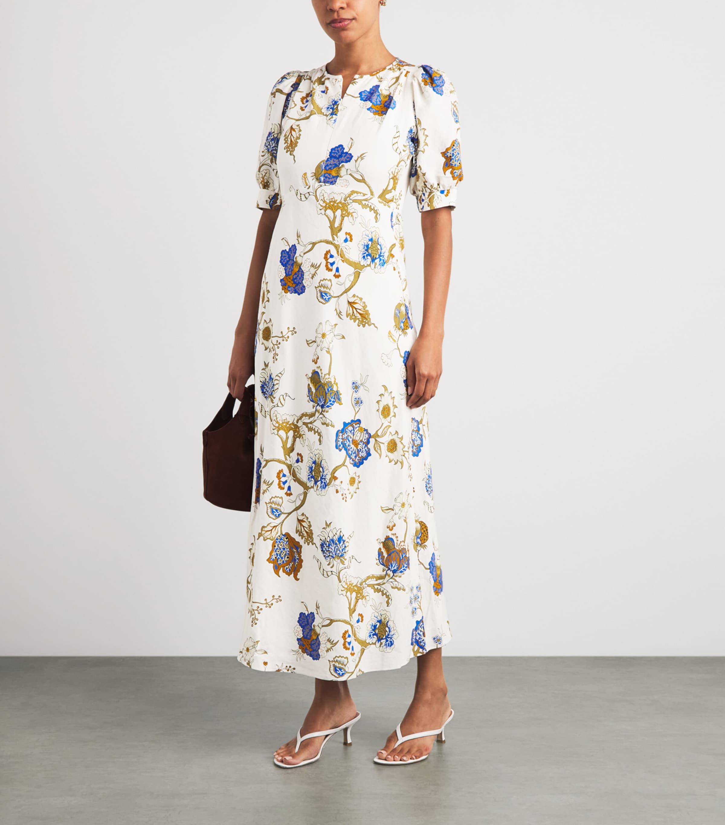 cream lace top dress Tiered V-Neck Sleeveless Maxi Size:Asian S The romantic bell sleeves boho clothing women Melrose and Market Short