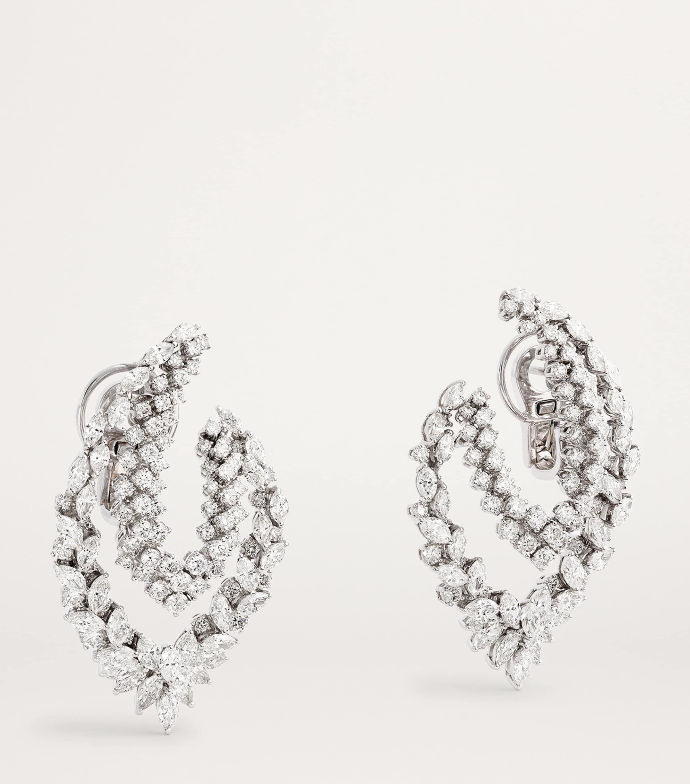Yeprem White Gold and Diamond Whisper Earrings White Gold Image 3