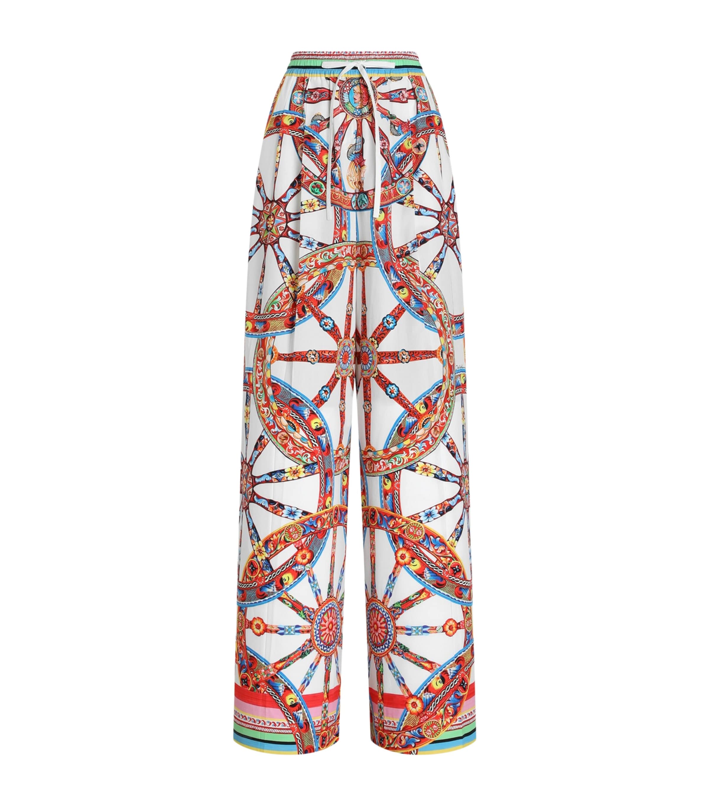 Dolce&Gabbana Multi Cotton Carretto Trousers | Harrods UK